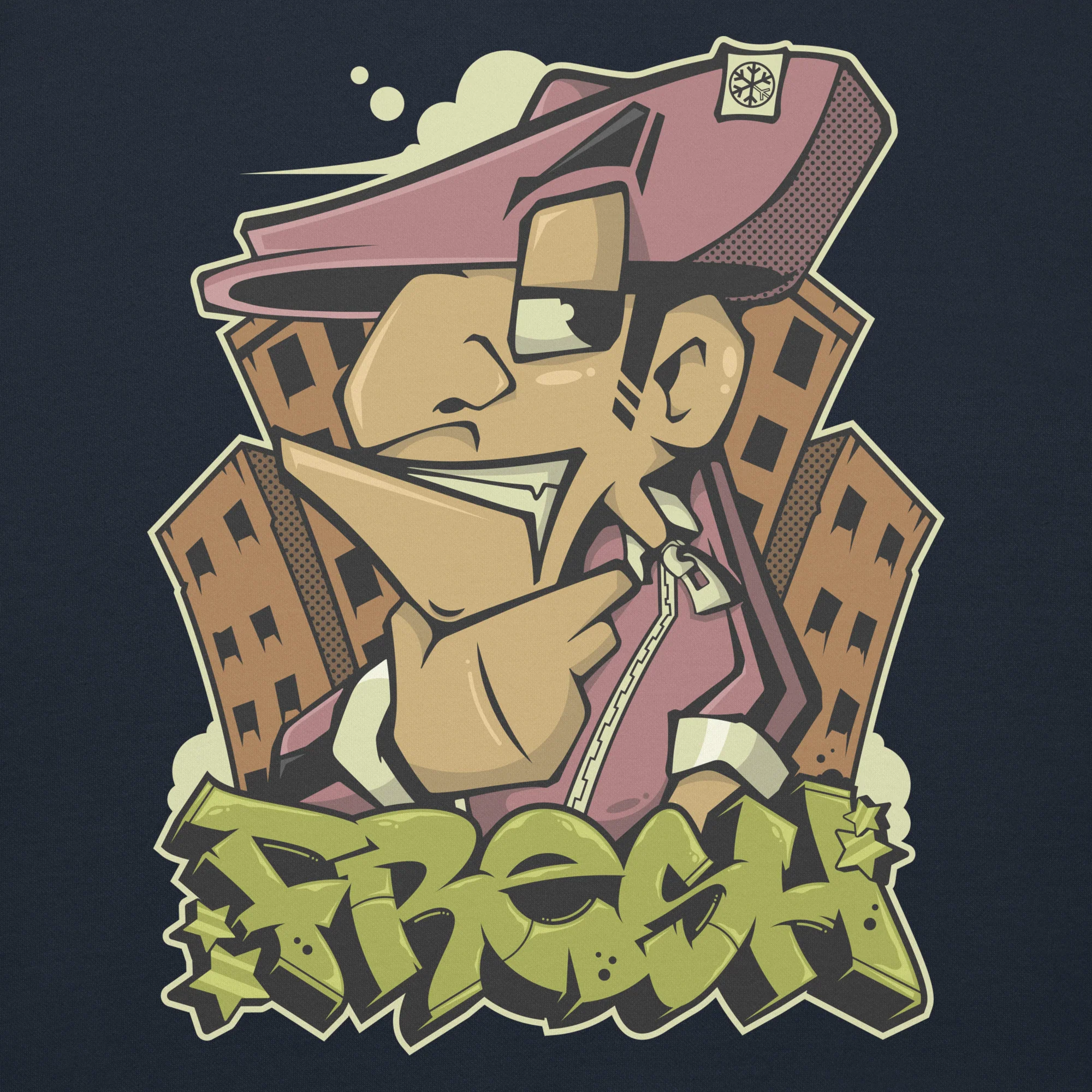 Fresh Graffiti Character Hoodie - Image 16