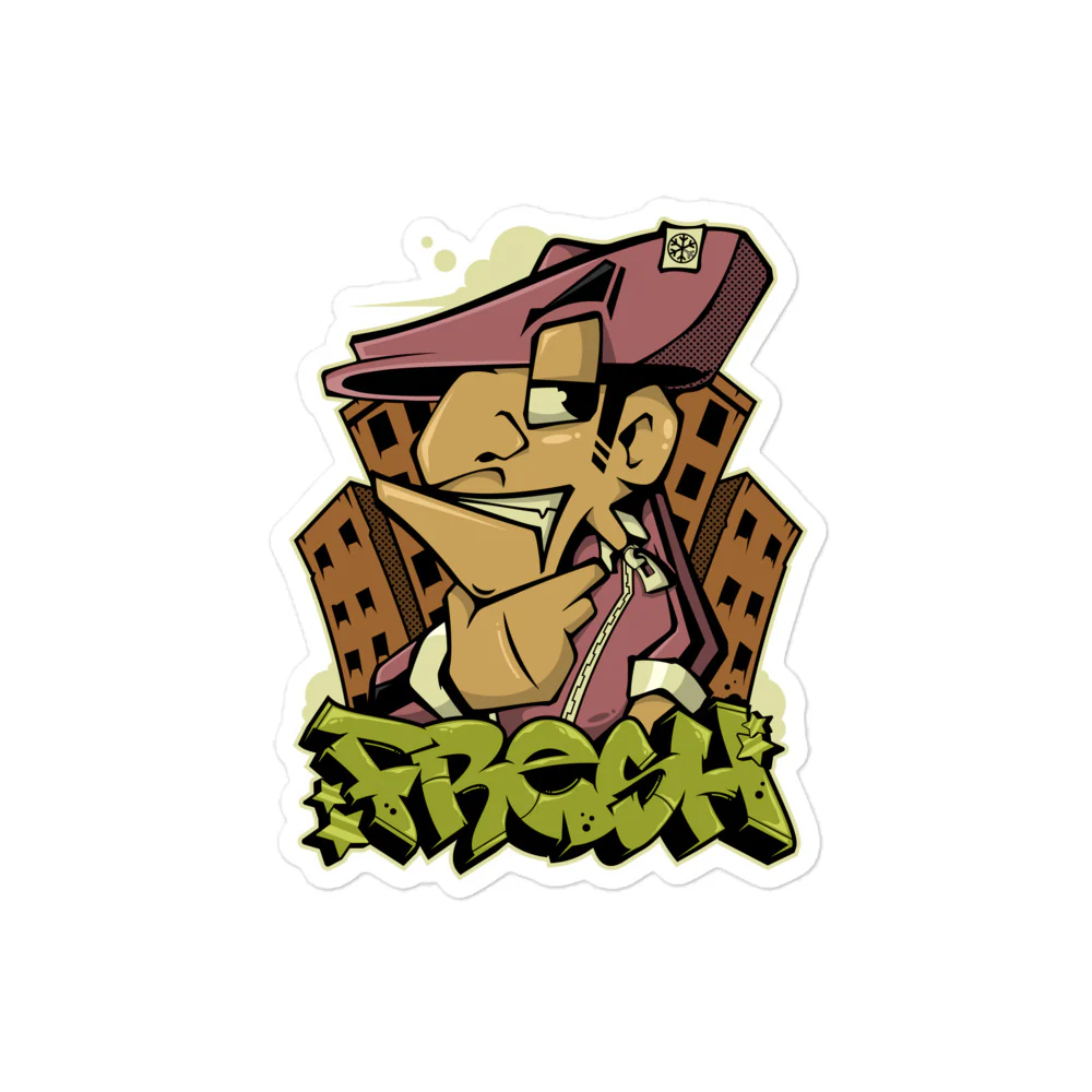 Fresh Graffiti Character Sticker