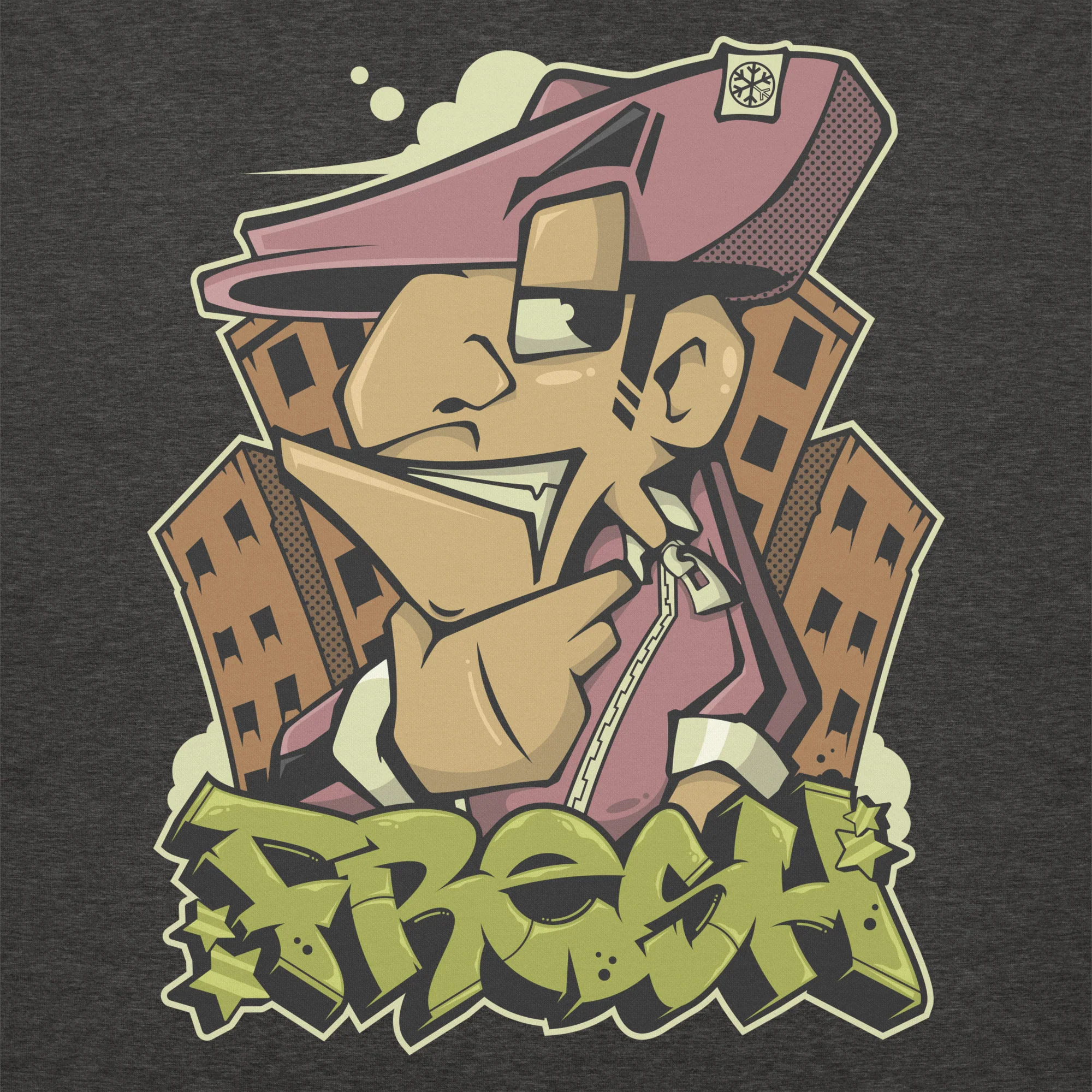 Fresh Graffiti Character Sweatshirt - Image 16