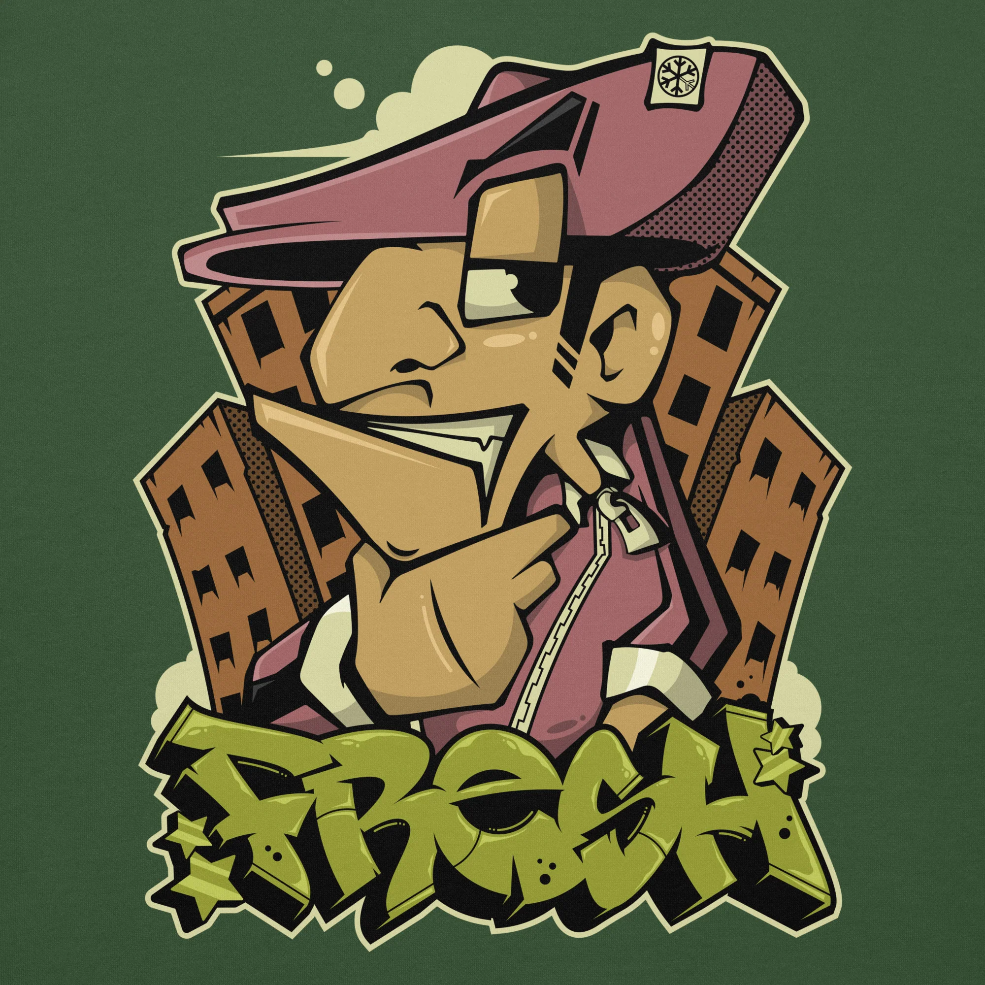 Fresh Graffiti Character Sweatshirt - Image 23