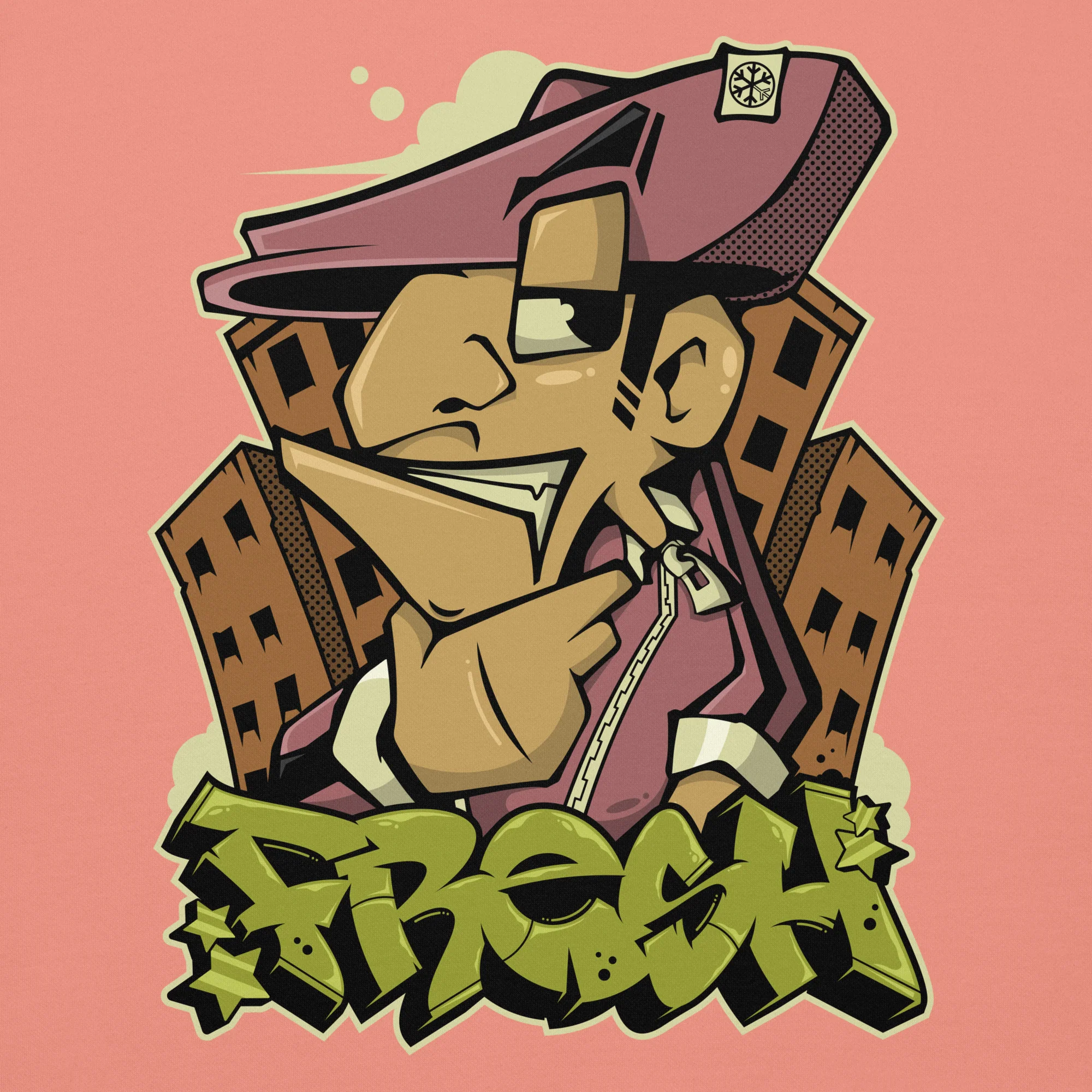 Fresh Graffiti Character Sweatshirt - Image 30