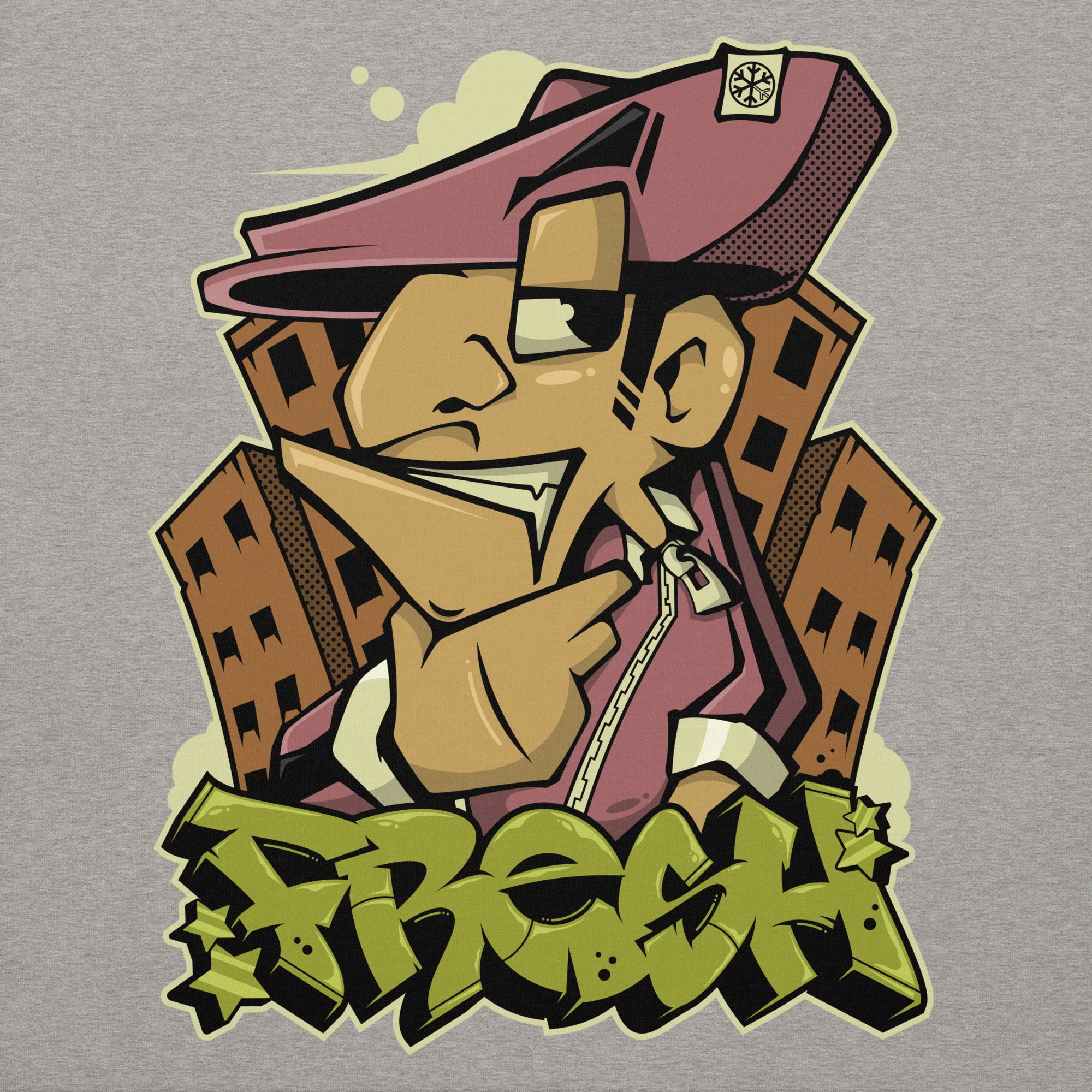Fresh Graffiti Character Sweatshirt - Image 37