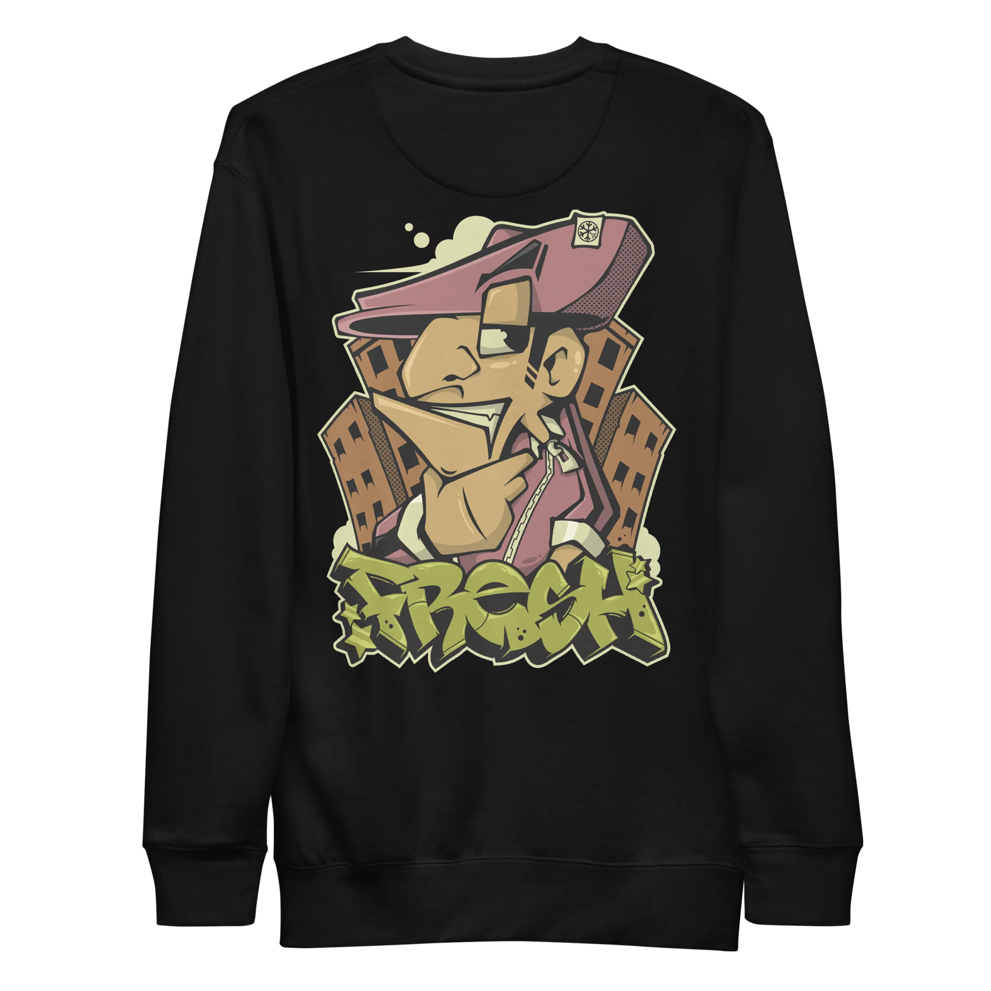 Fresh Graffiti Character Sweatshirt - Image 8
