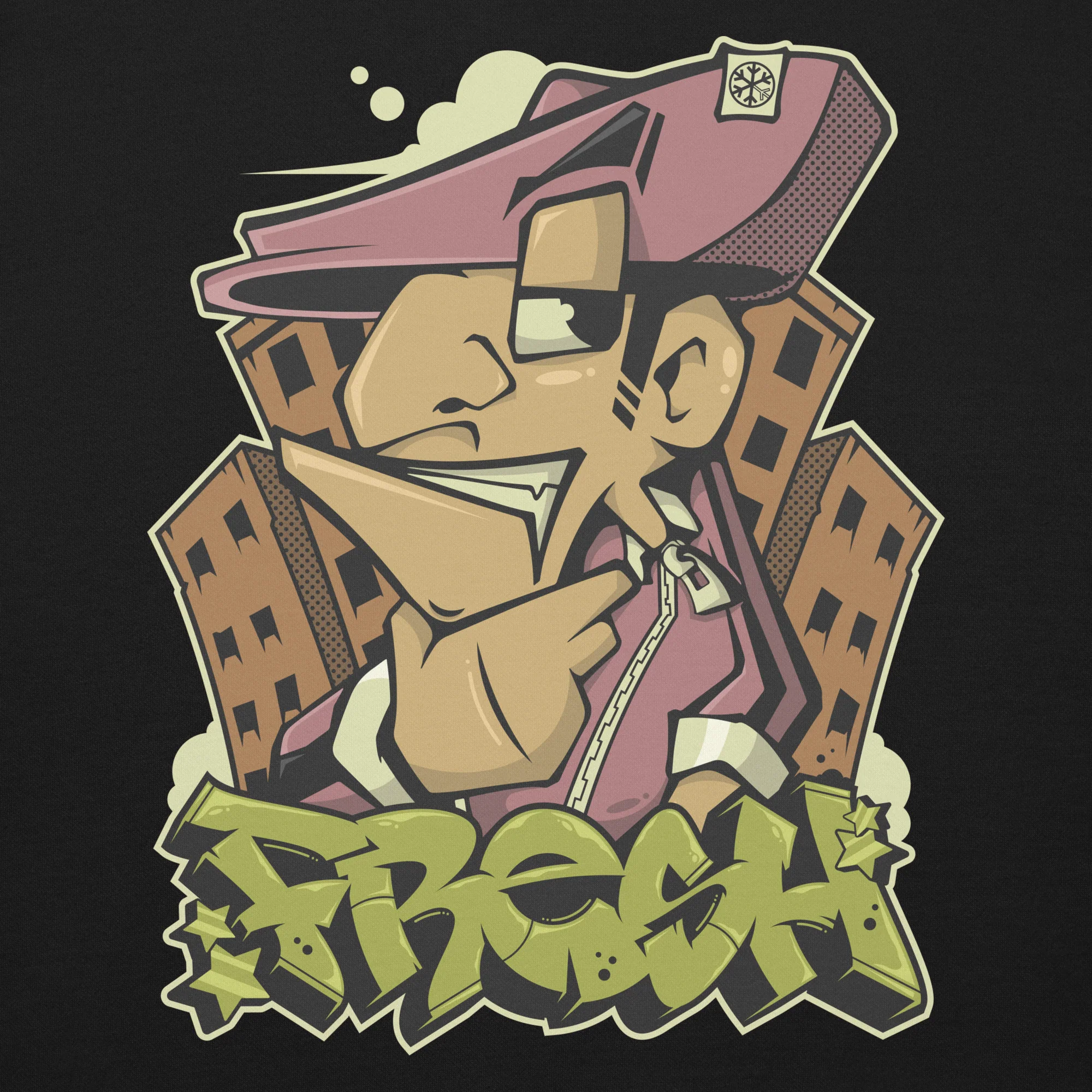 Fresh Graffiti Character Sweatshirt - Image 9