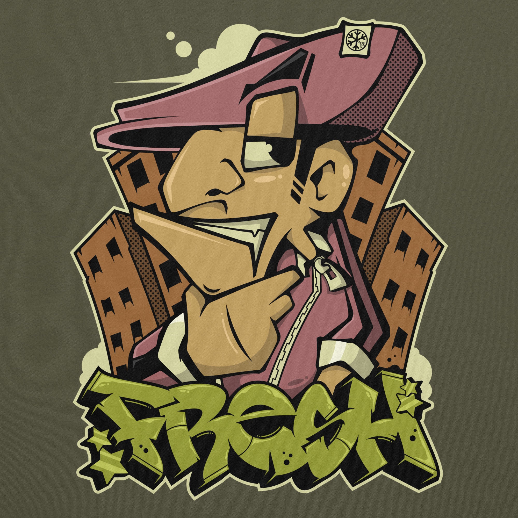 Fresh Graffiti Character Tee - Image 16