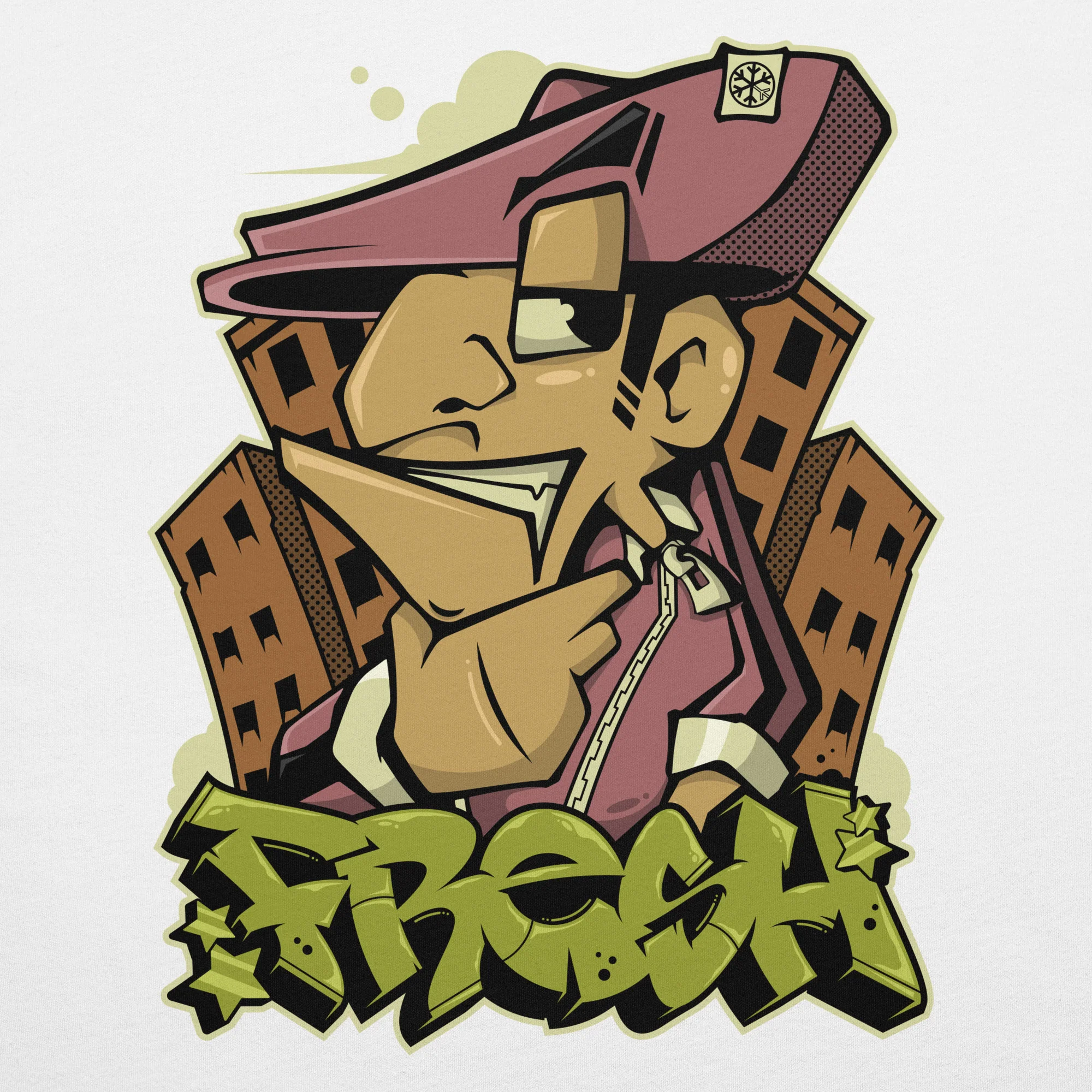 Fresh Graffiti Character Tee - Image 30