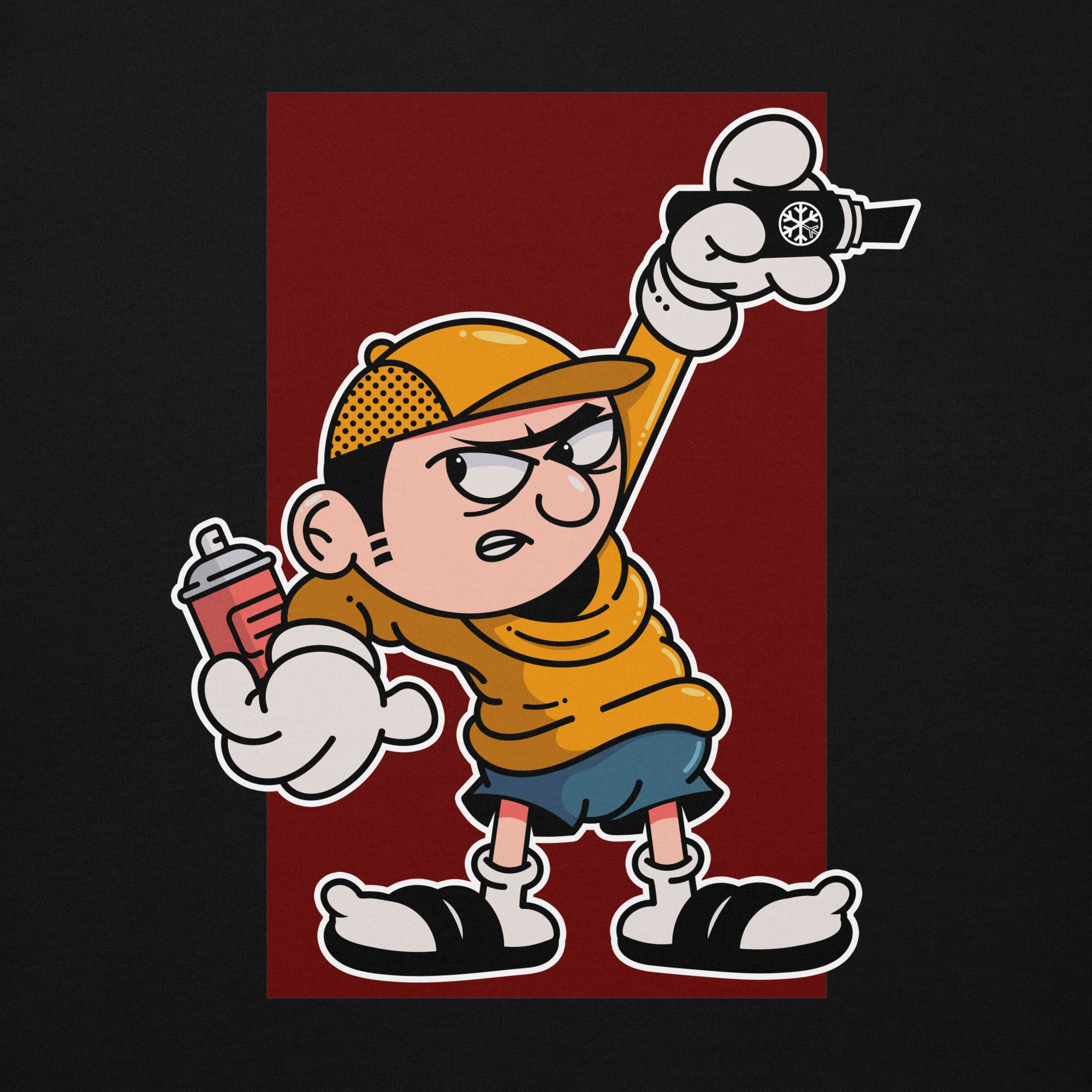 Get Down Graffiti Character Hoodie - Image 15