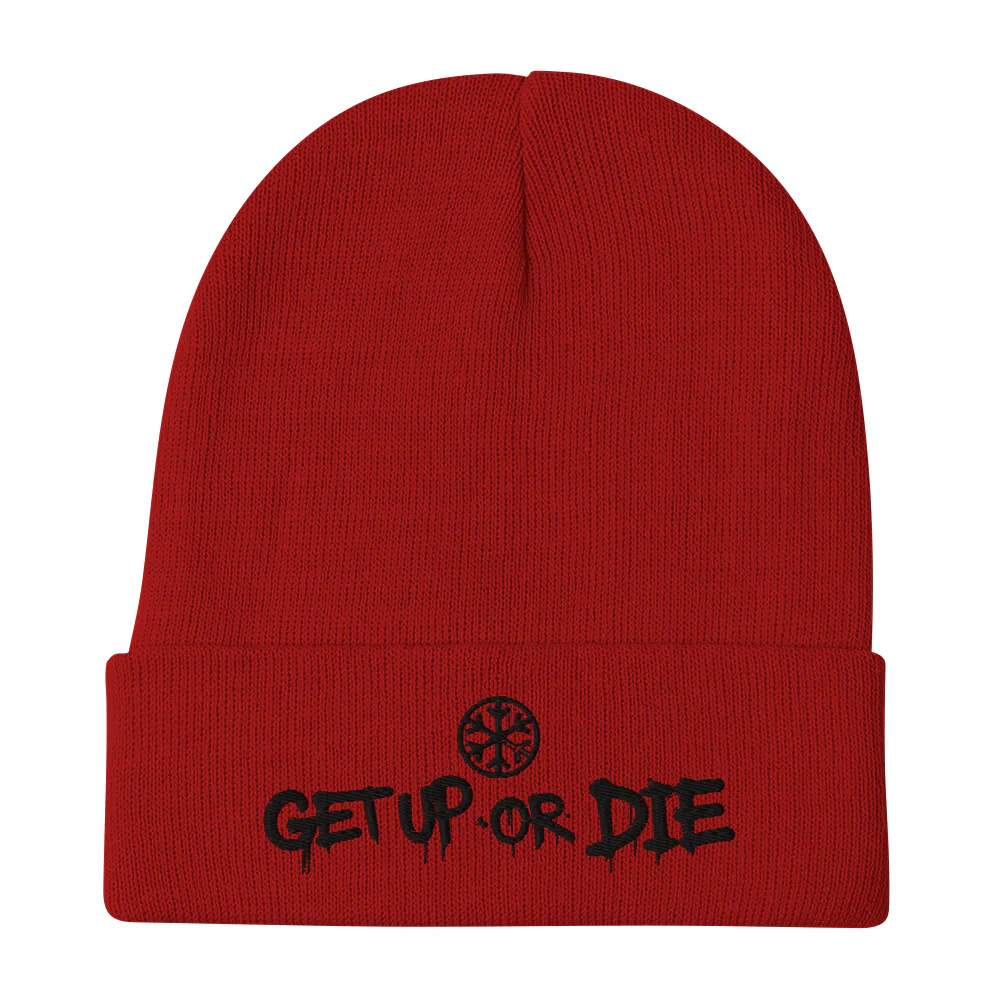 Get Up or Die Graffiti Beanie Hat - Image 8