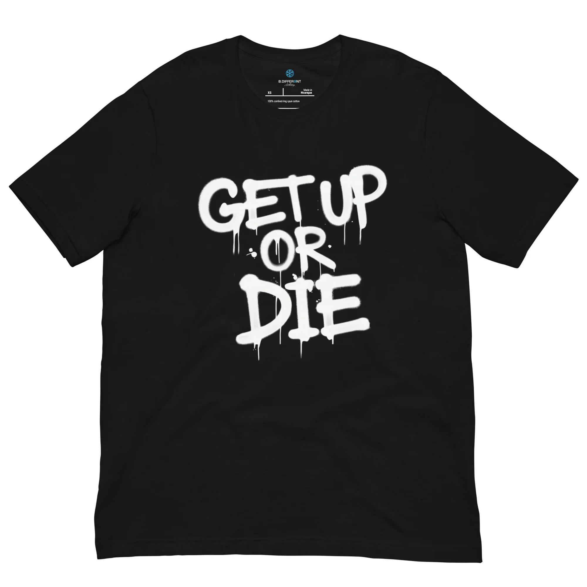 Get Up or Die Graffiti Tag Tee - Image 13