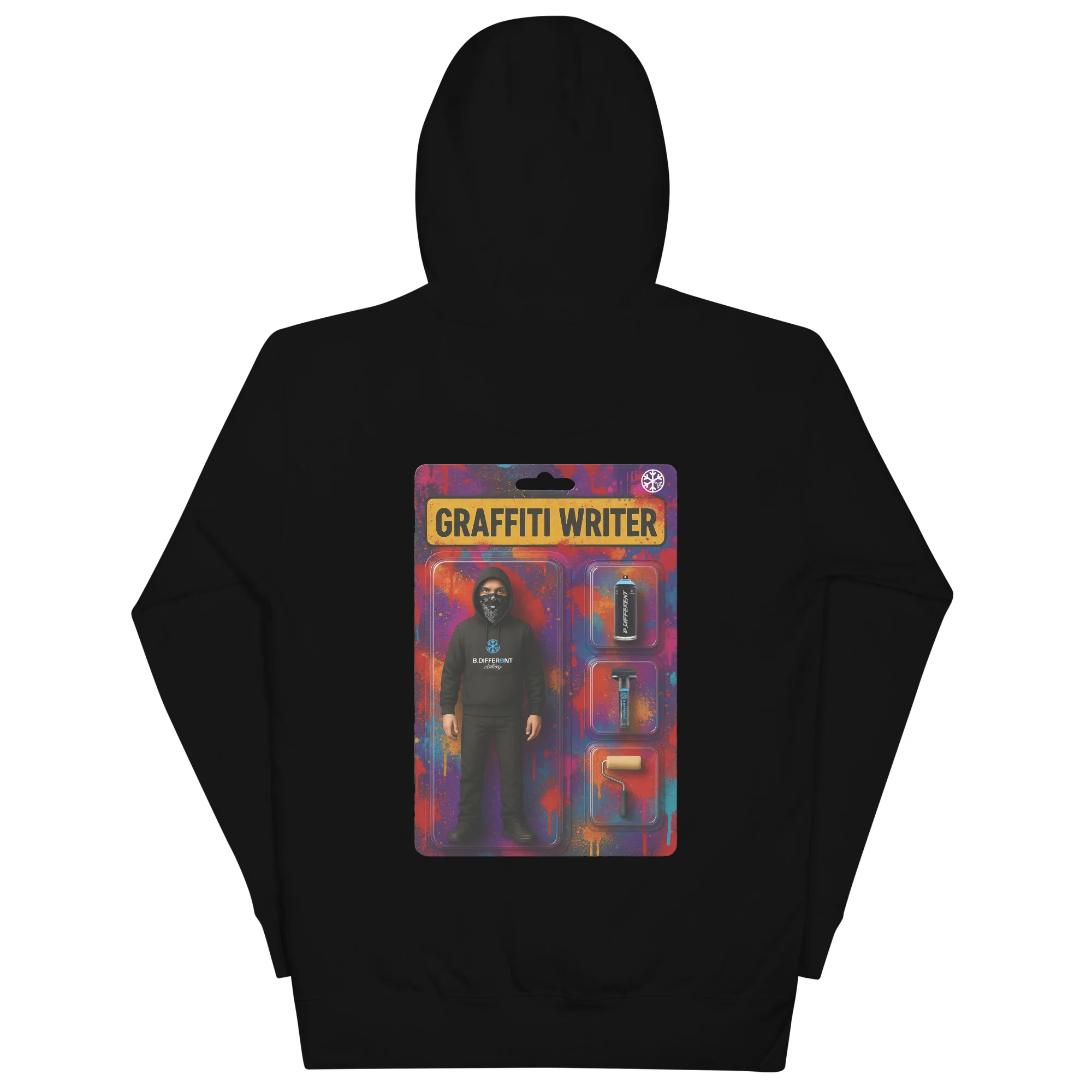 Graffiti Artist Action Figure Hoodie - Image 23