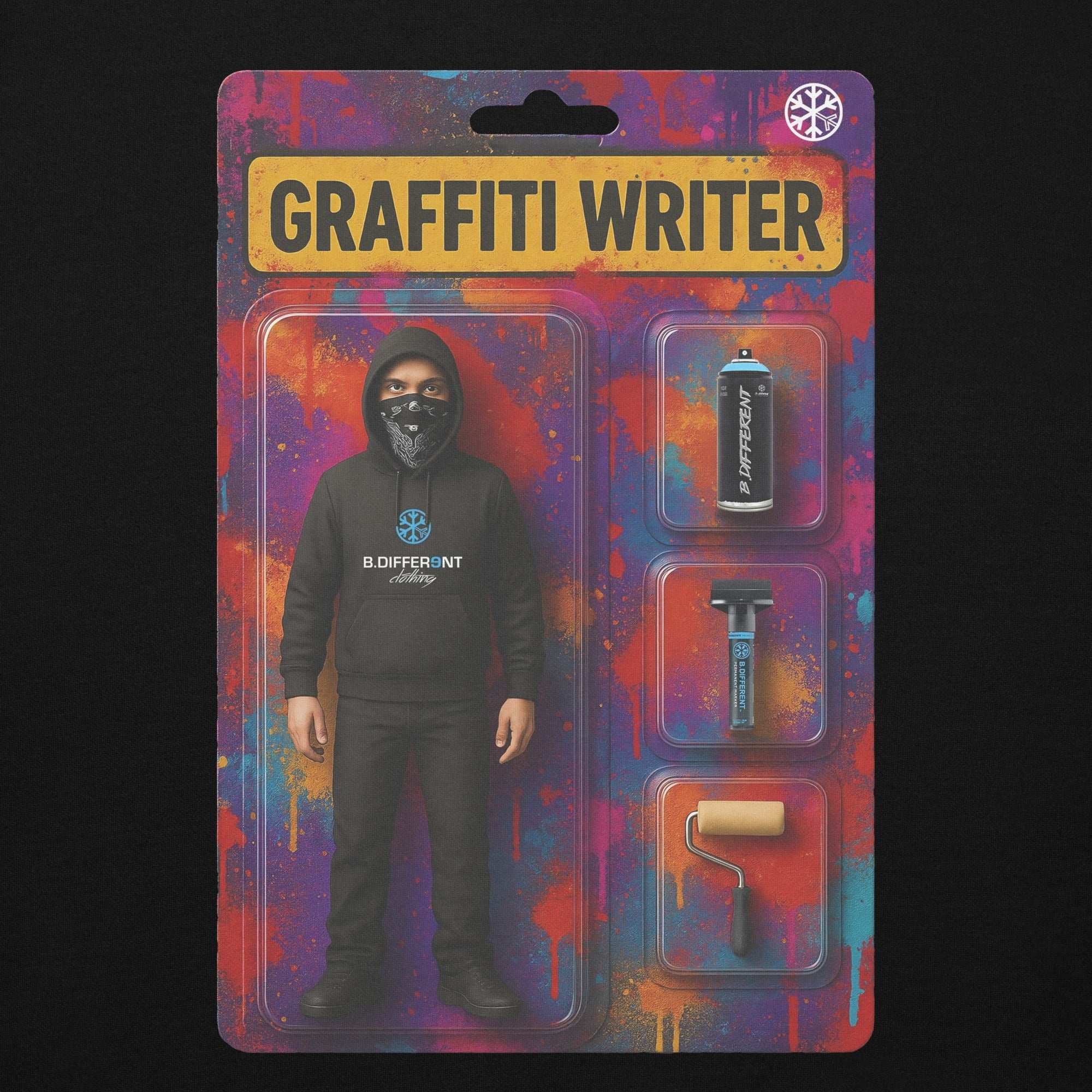 Graffiti Artist Action Figure Hoodie - Image 24