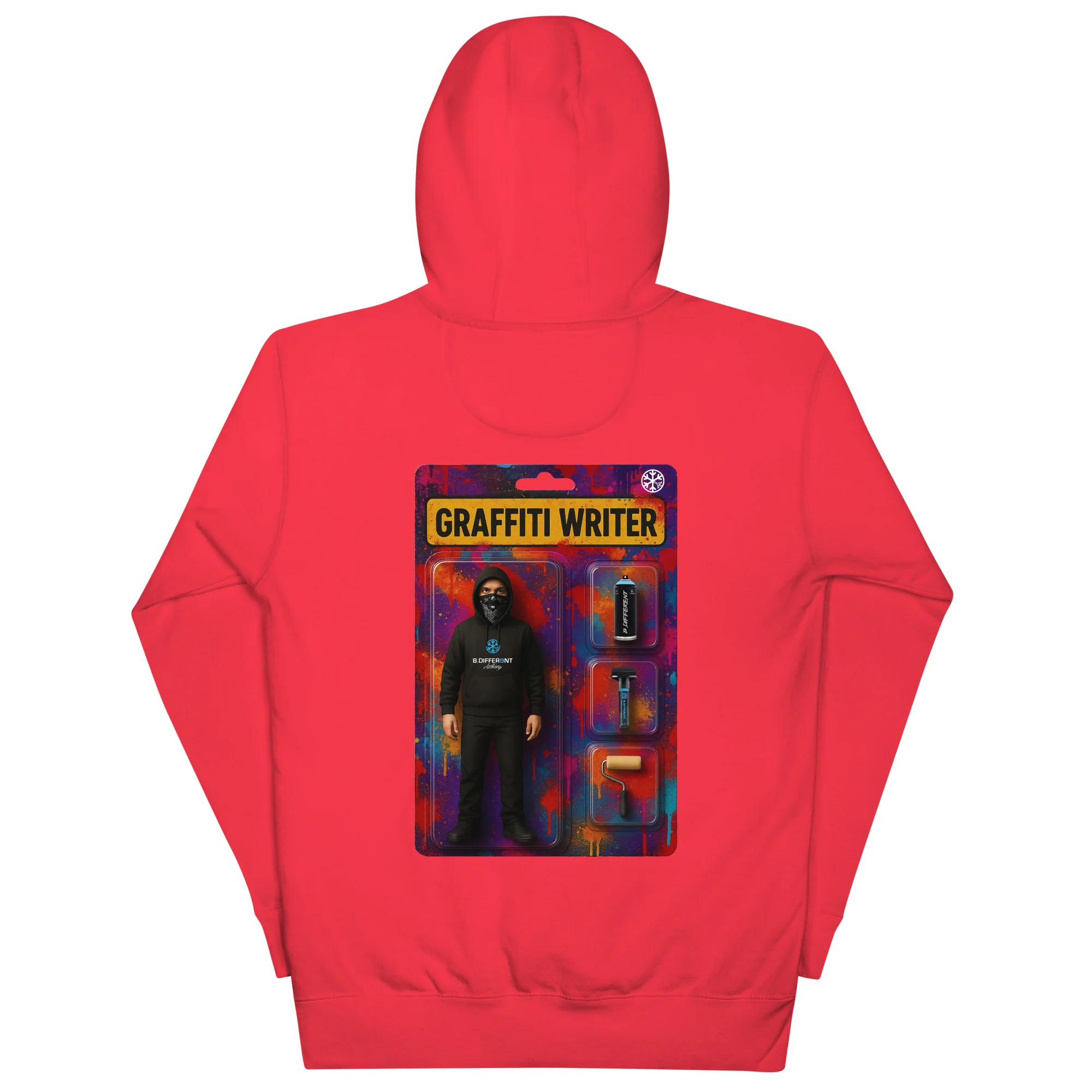 Graffiti Artist Action Figure Hoodie - Image 30