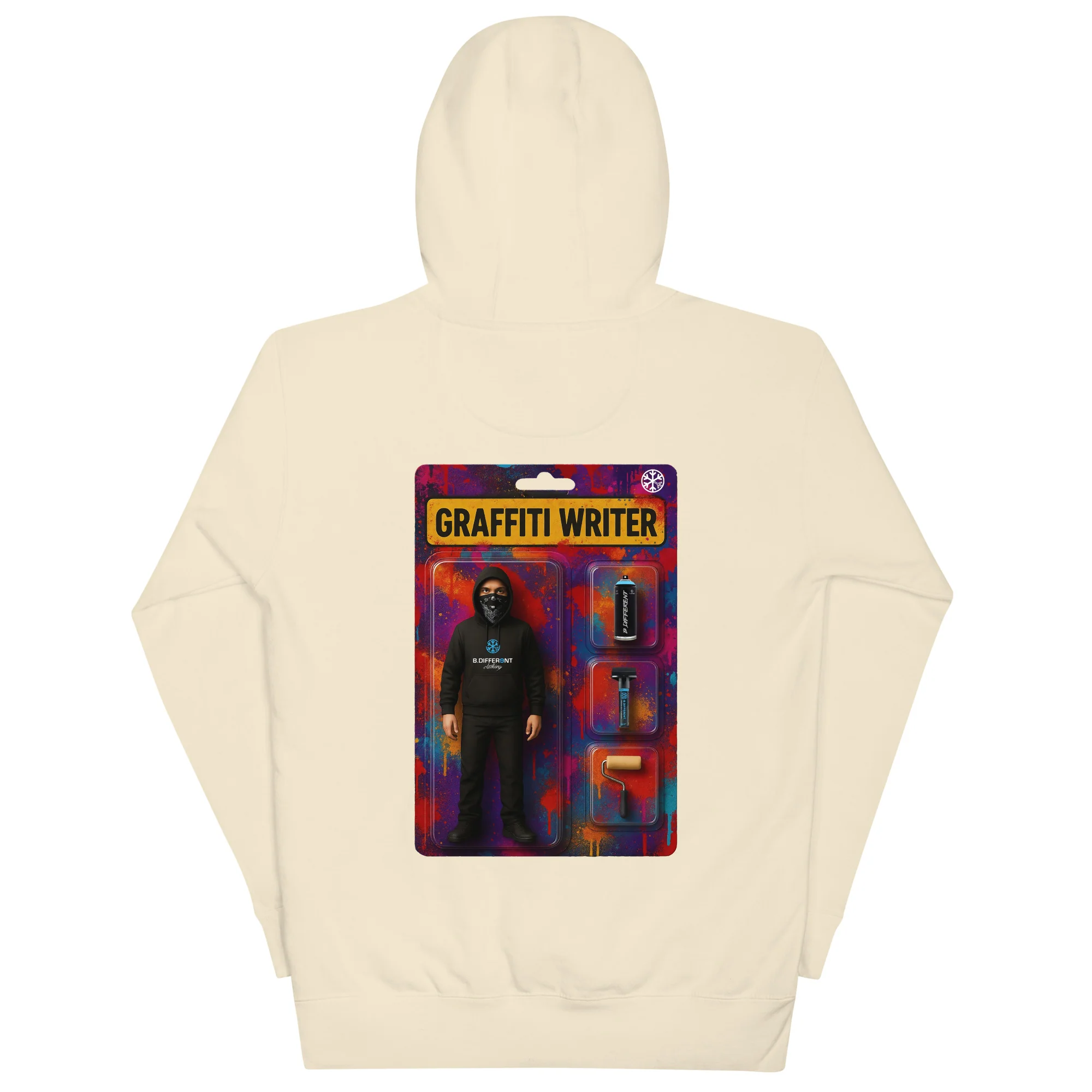 Graffiti Artist Action Figure Hoodie - Image 45