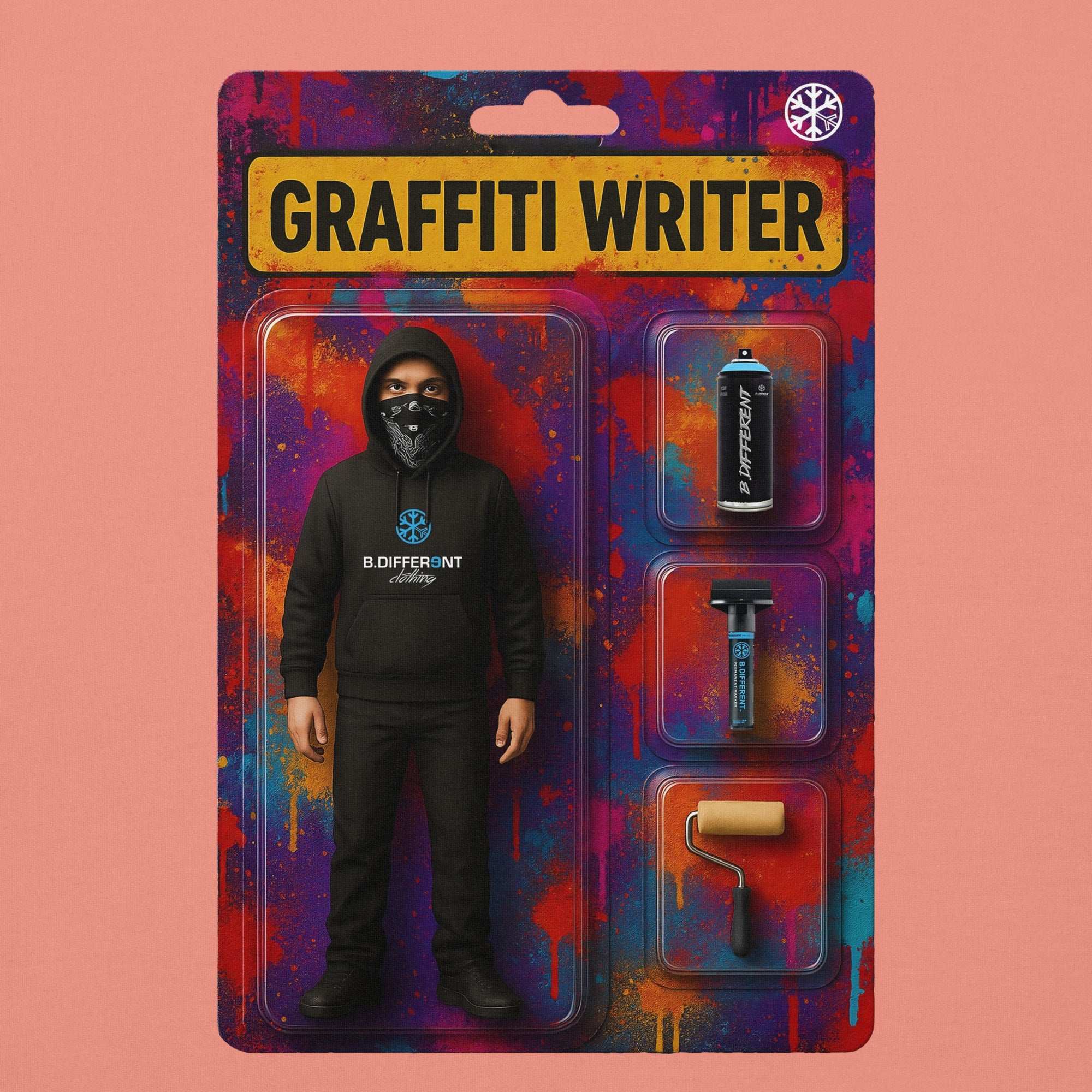 Graffiti Artist Action Figure Sweatshirt - Image 16
