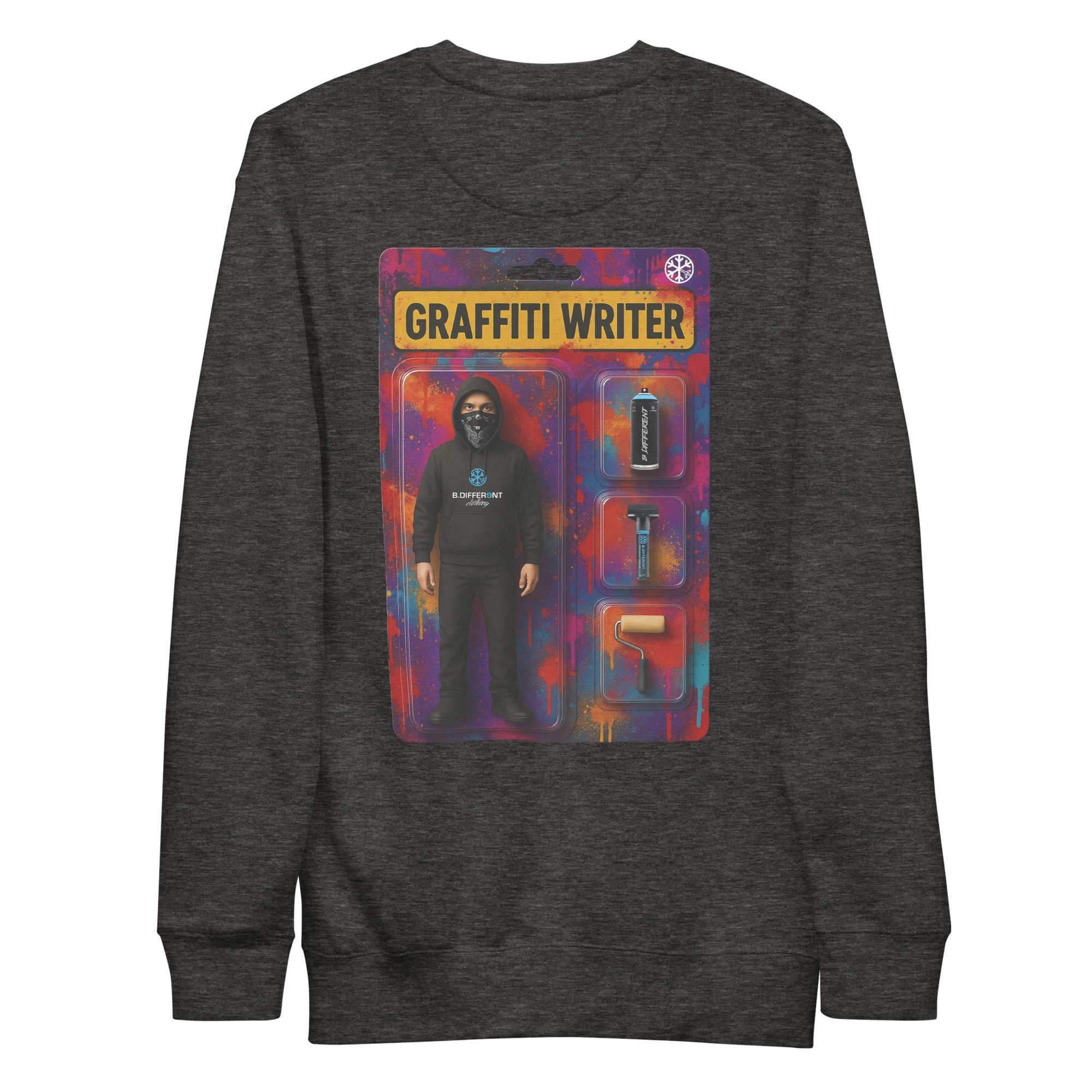 Graffiti Artist Action Figure Sweatshirt - Image 36