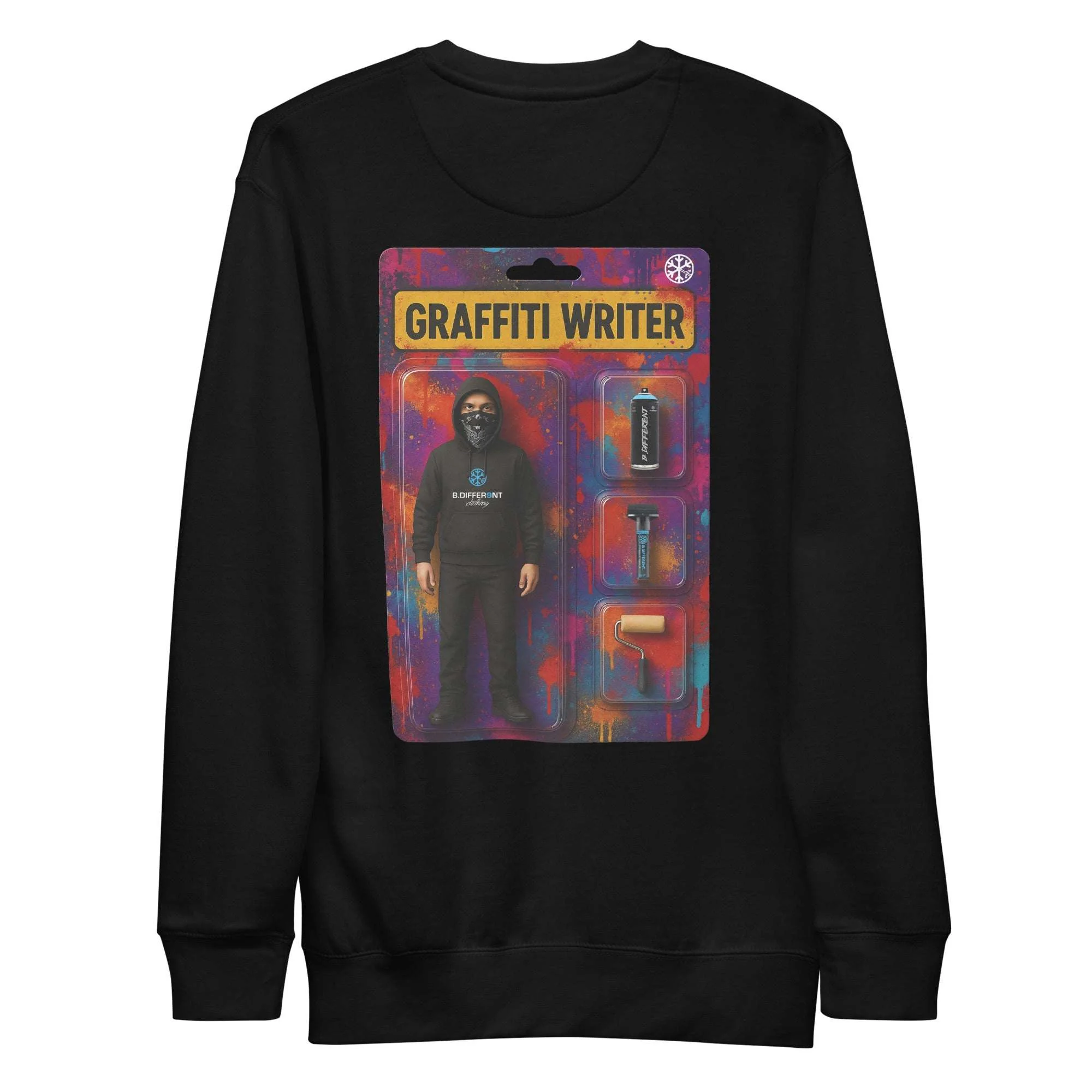 Graffiti Artist Action Figure Sweatshirt - Image 50