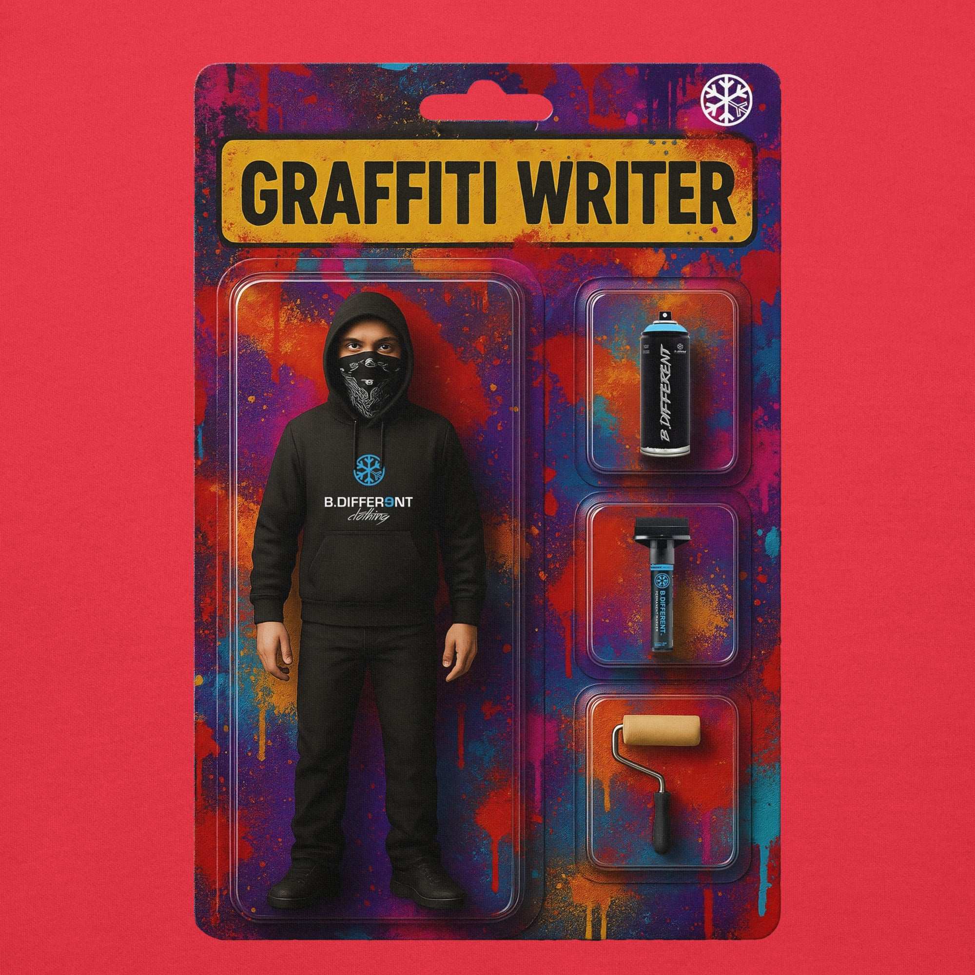Graffiti Artist Action Figure Sweatshirt - Image 9