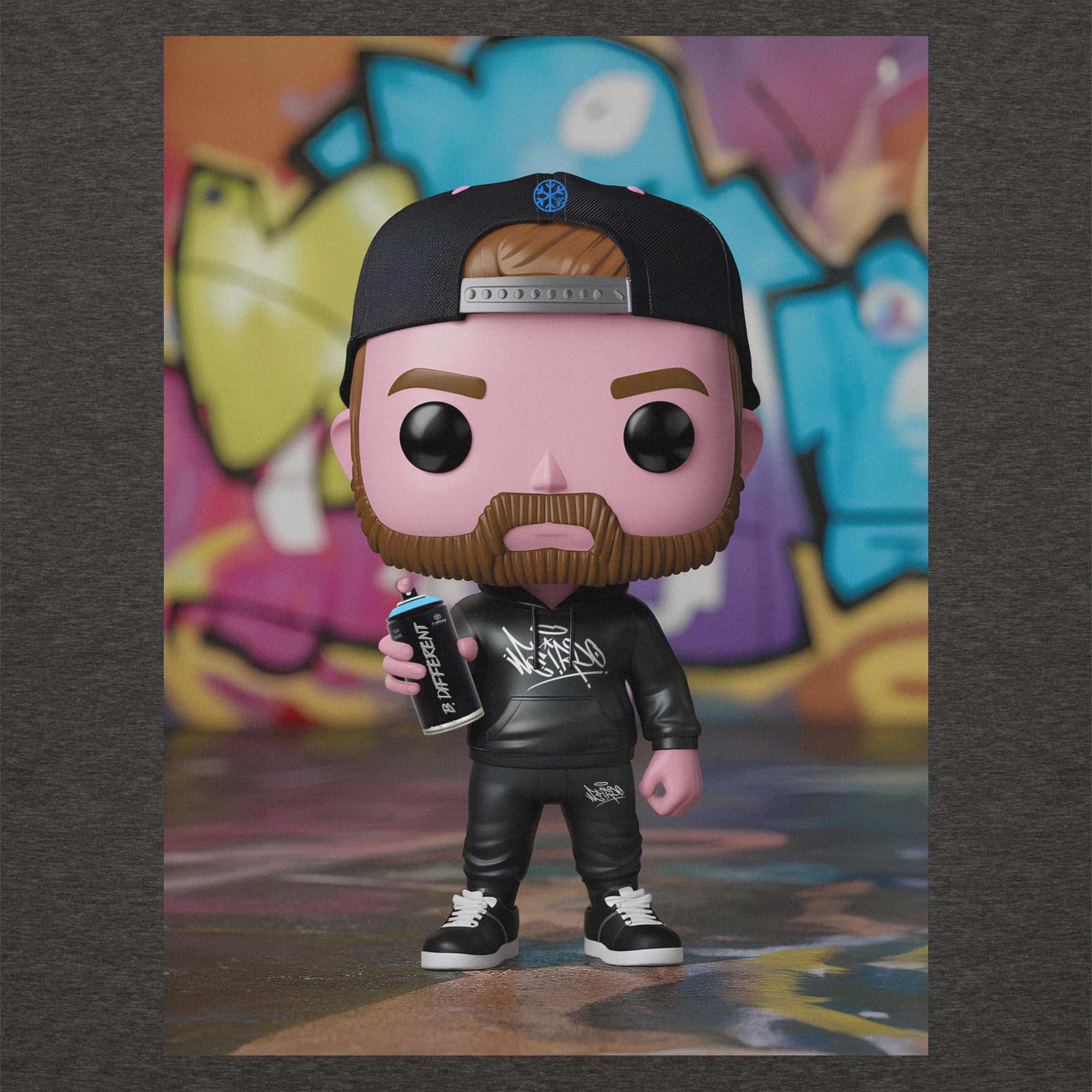 Graffiti Artist Vinyl Figure Hoodie - Image 16