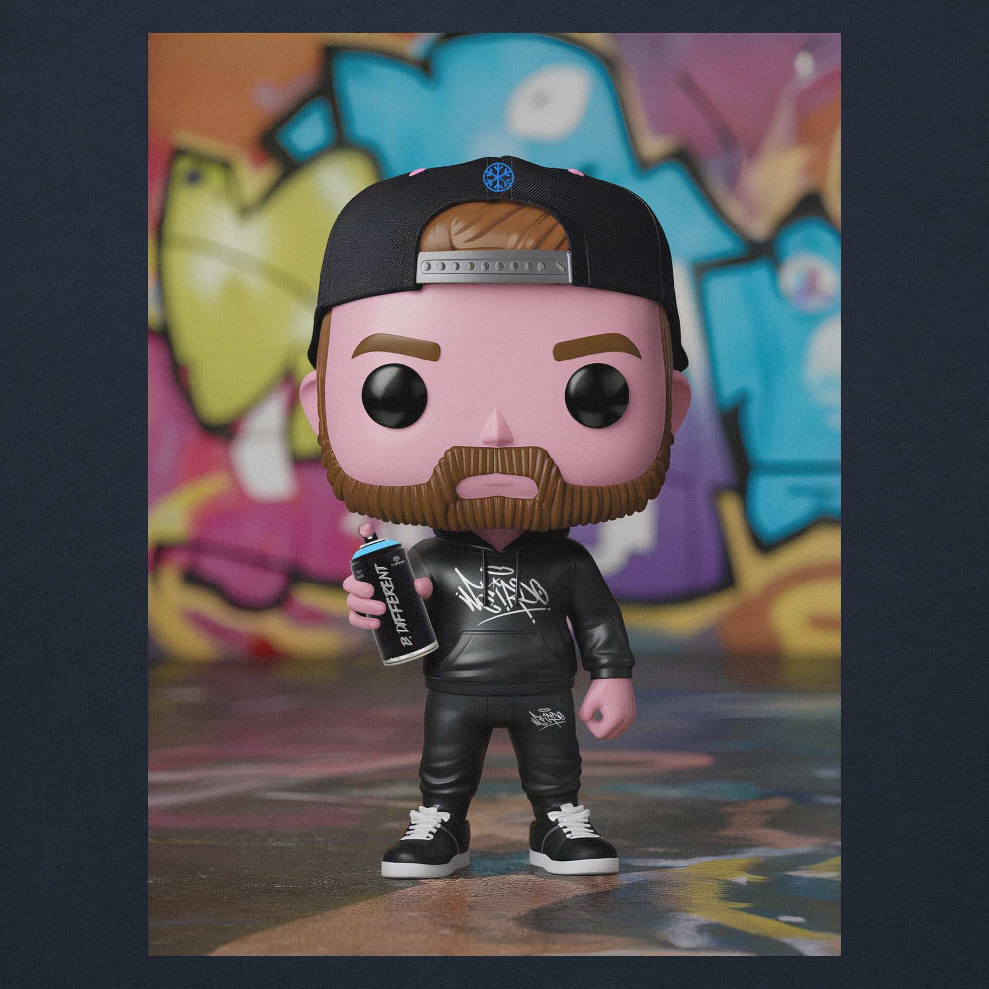Graffiti Artist Vinyl Figure Hoodie - Image 23
