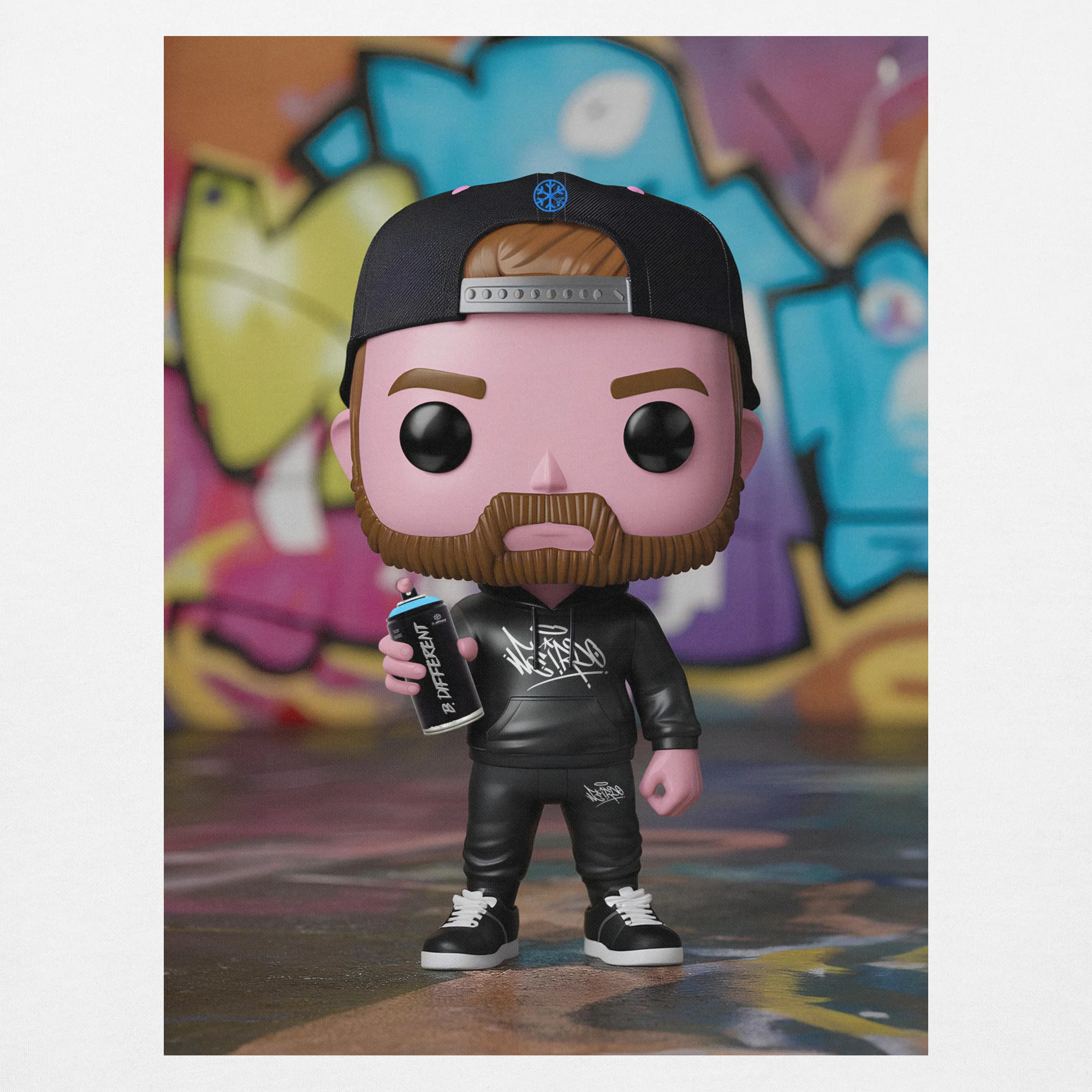 Graffiti Artist Vinyl Figure Hoodie - Image 30