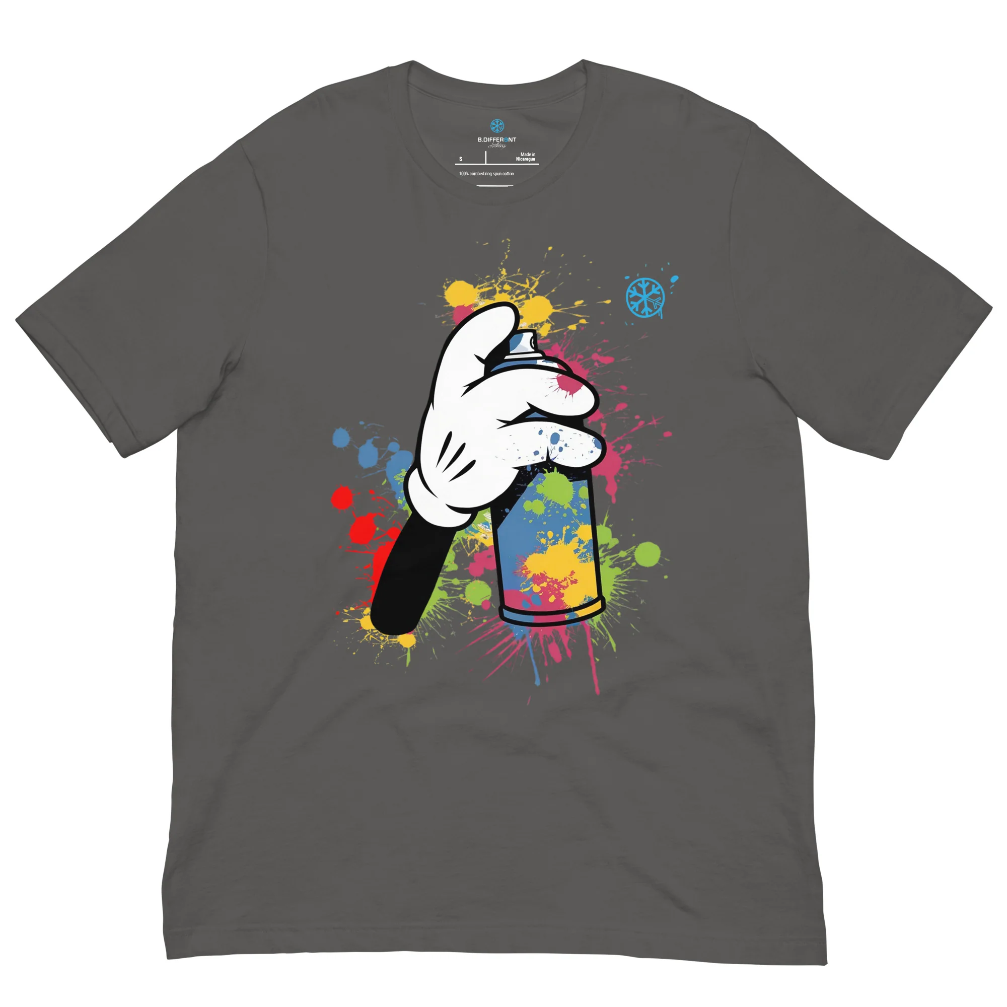 Hand Spray Can Graffiti Tee - Image 19