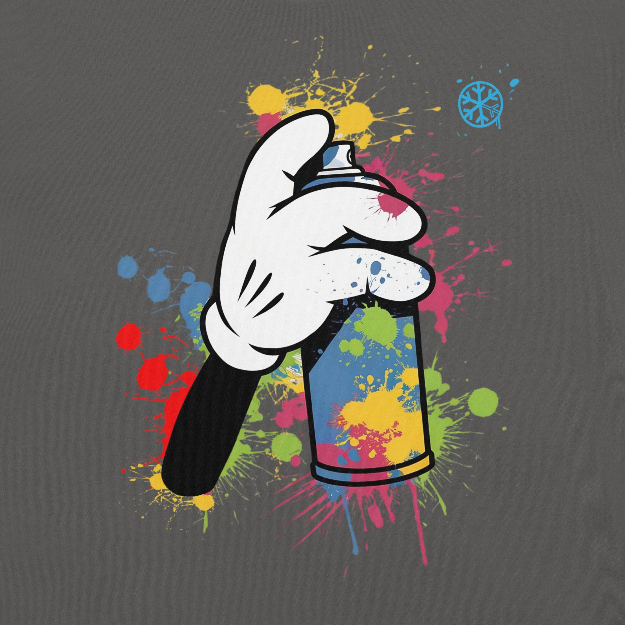 Hand Spray Can Graffiti Tee - Image 20