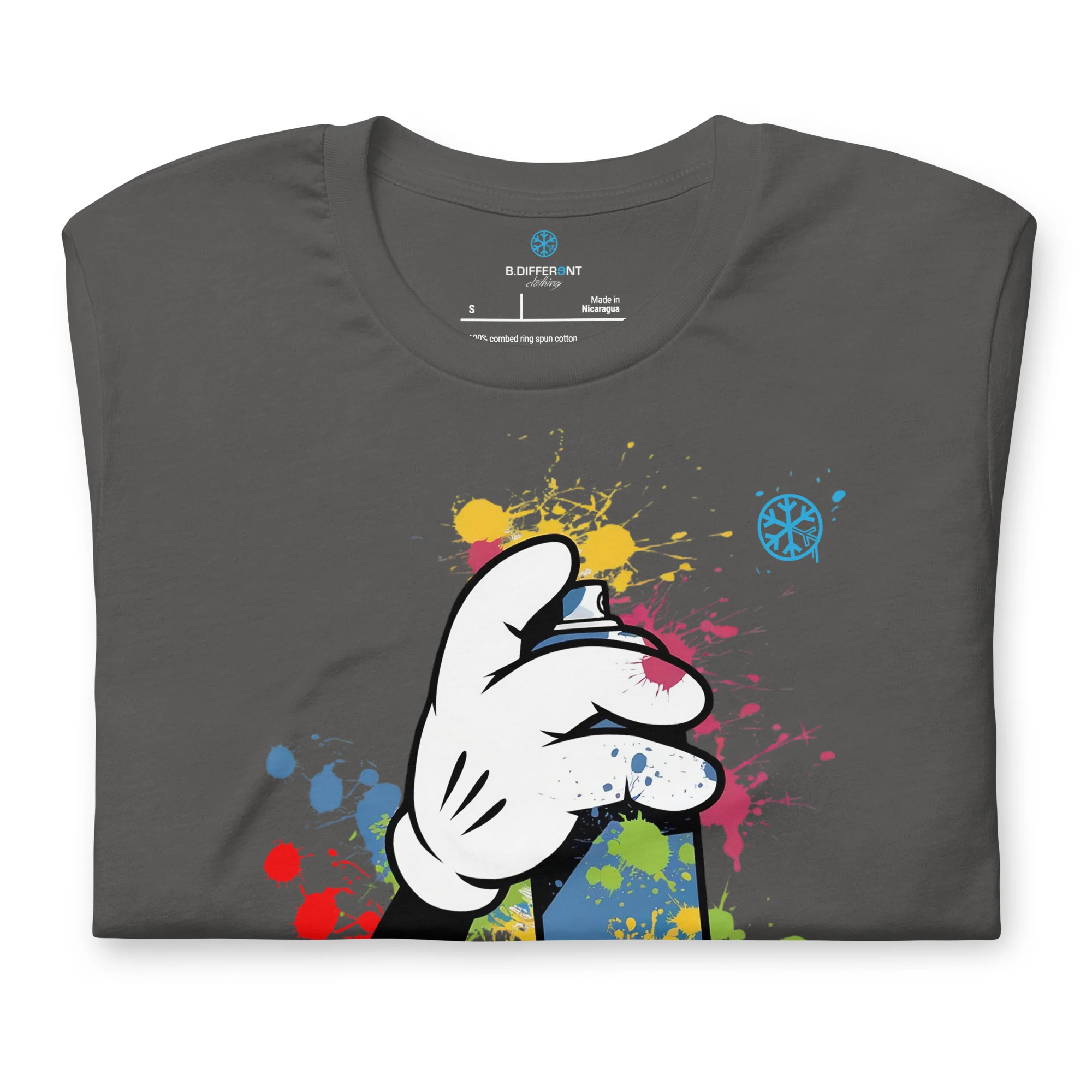 Hand Spray Can Graffiti Tee - Image 21