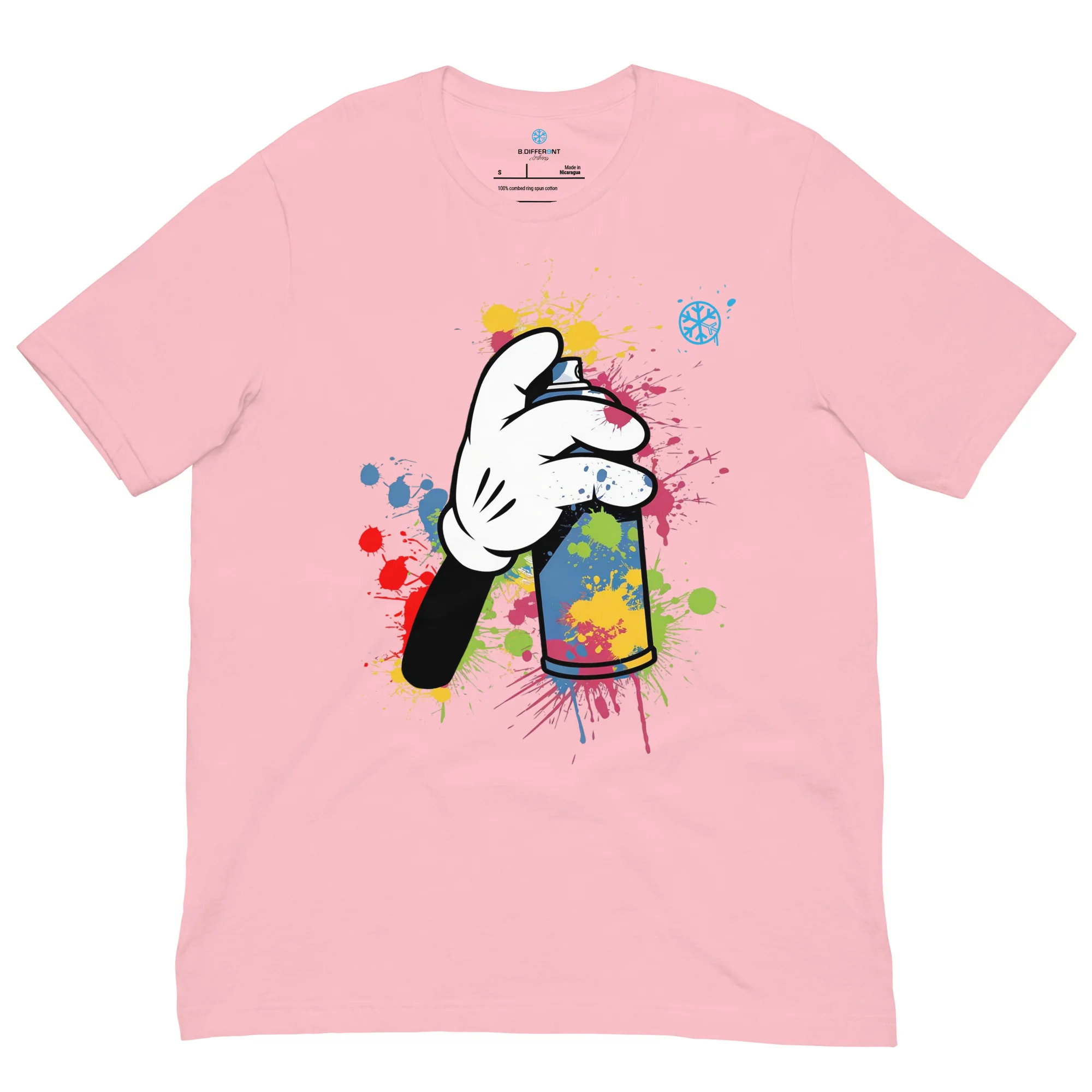 Hand Spray Can Graffiti Tee - Image 25