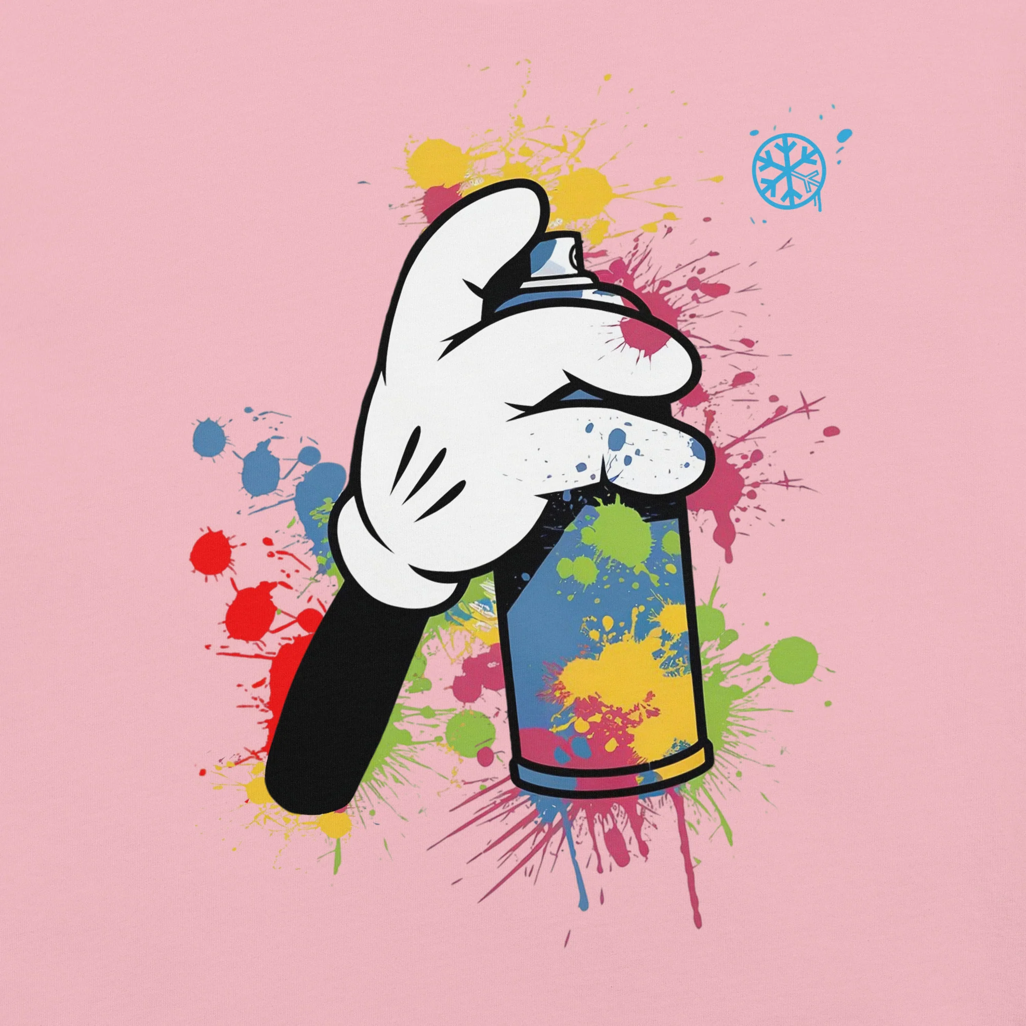 Hand Spray Can Graffiti Tee - Image 26