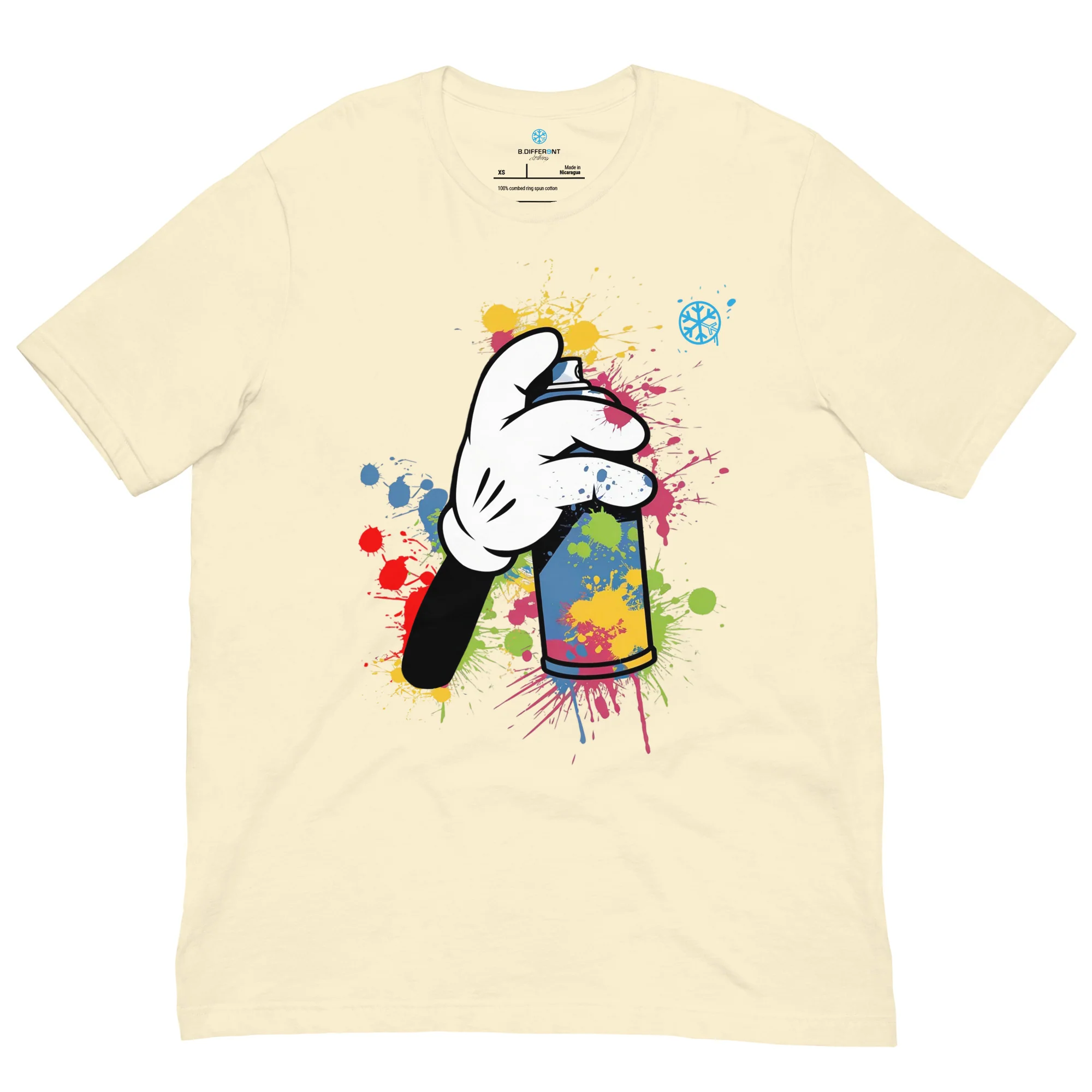 Hand Spray Can Graffiti Tee - Image 31