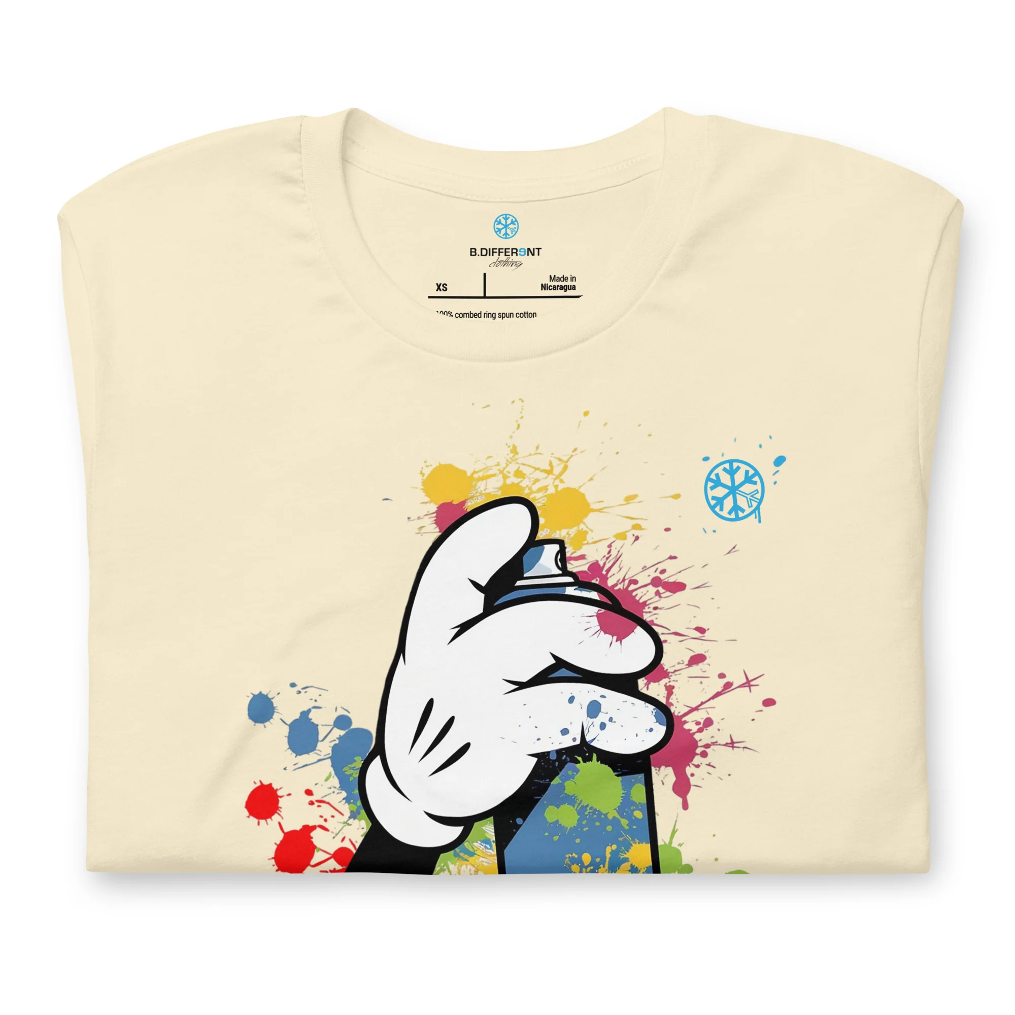 Hand Spray Can Graffiti Tee - Image 33