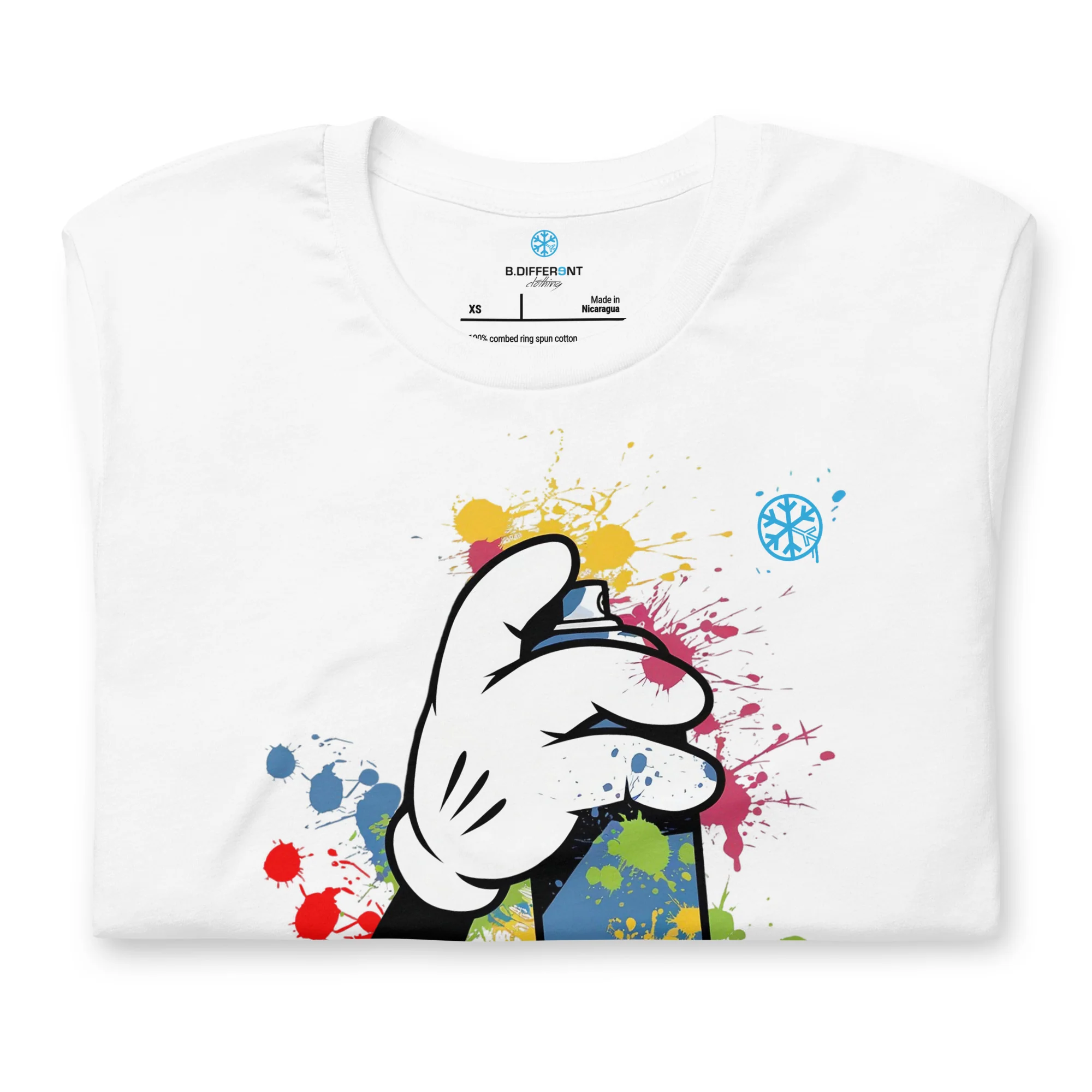 Hand Spray Can Graffiti Tee - Image 39