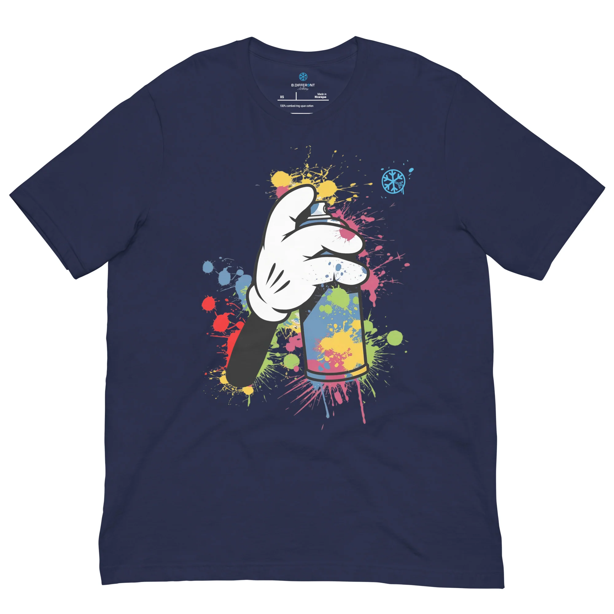 Hand Spray Can Graffiti Tee - Image 7