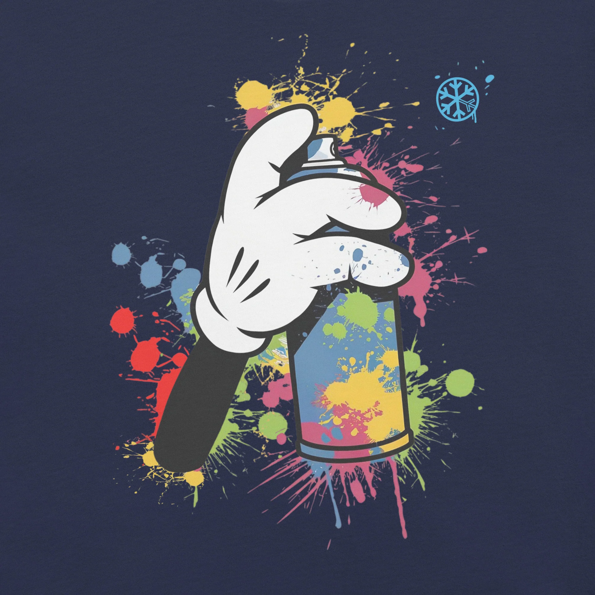 Hand Spray Can Graffiti Tee - Image 8
