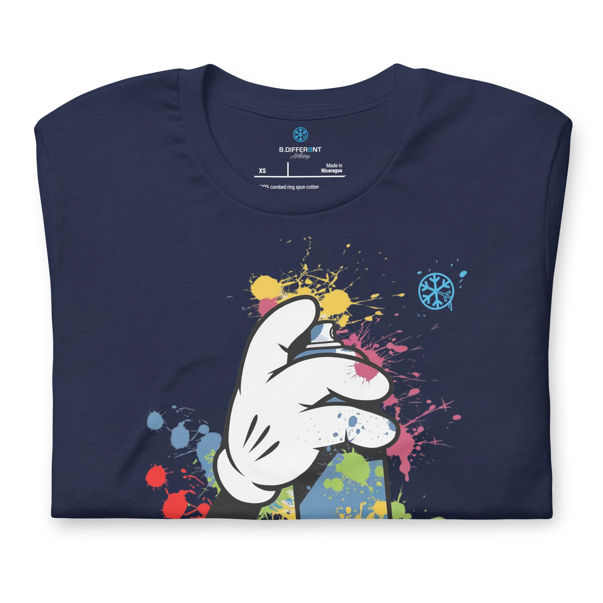 Hand Spray Can Graffiti Tee - Image 9