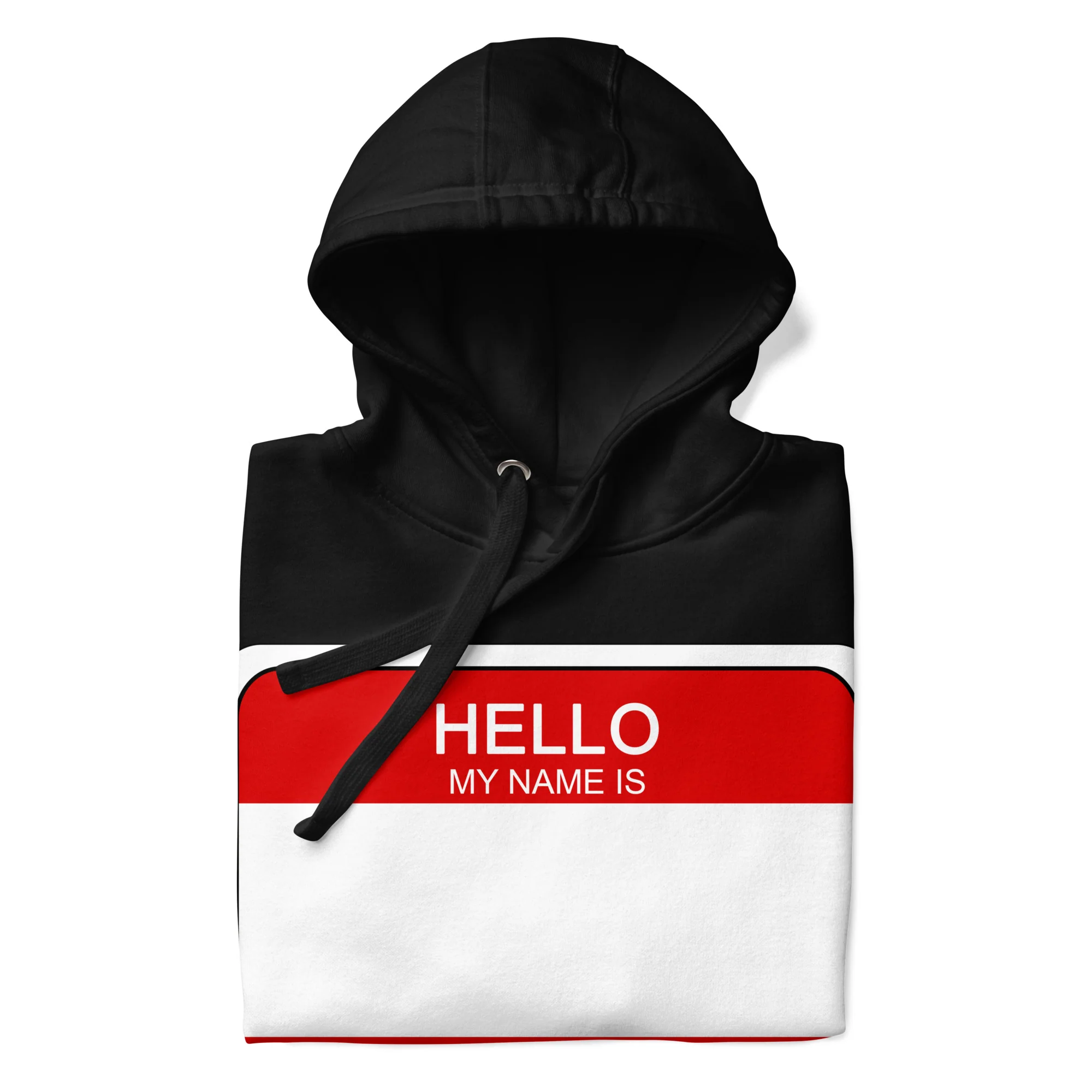 Hello My Name Is Sticker Graffiti Hoodie - Image 3