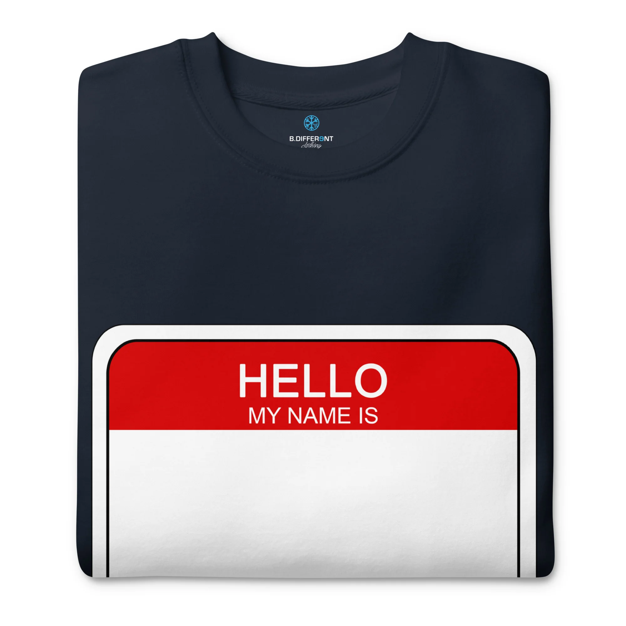 Hello My Name Is Sticker Graffiti Sweatshirt - Image 15