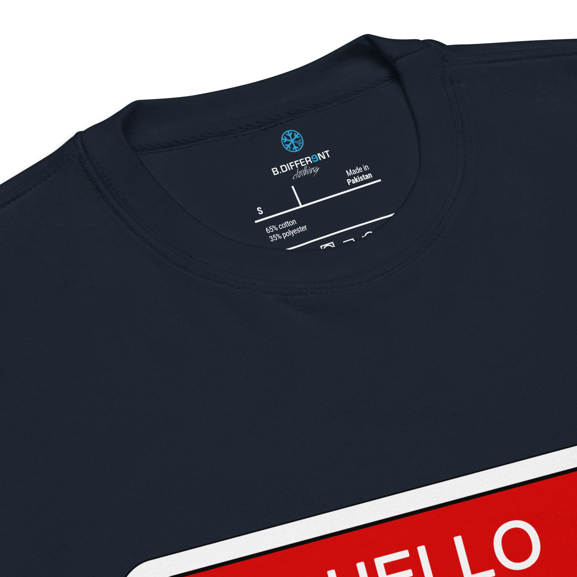 Hello My Name Is Sticker Graffiti Sweatshirt - Image 16