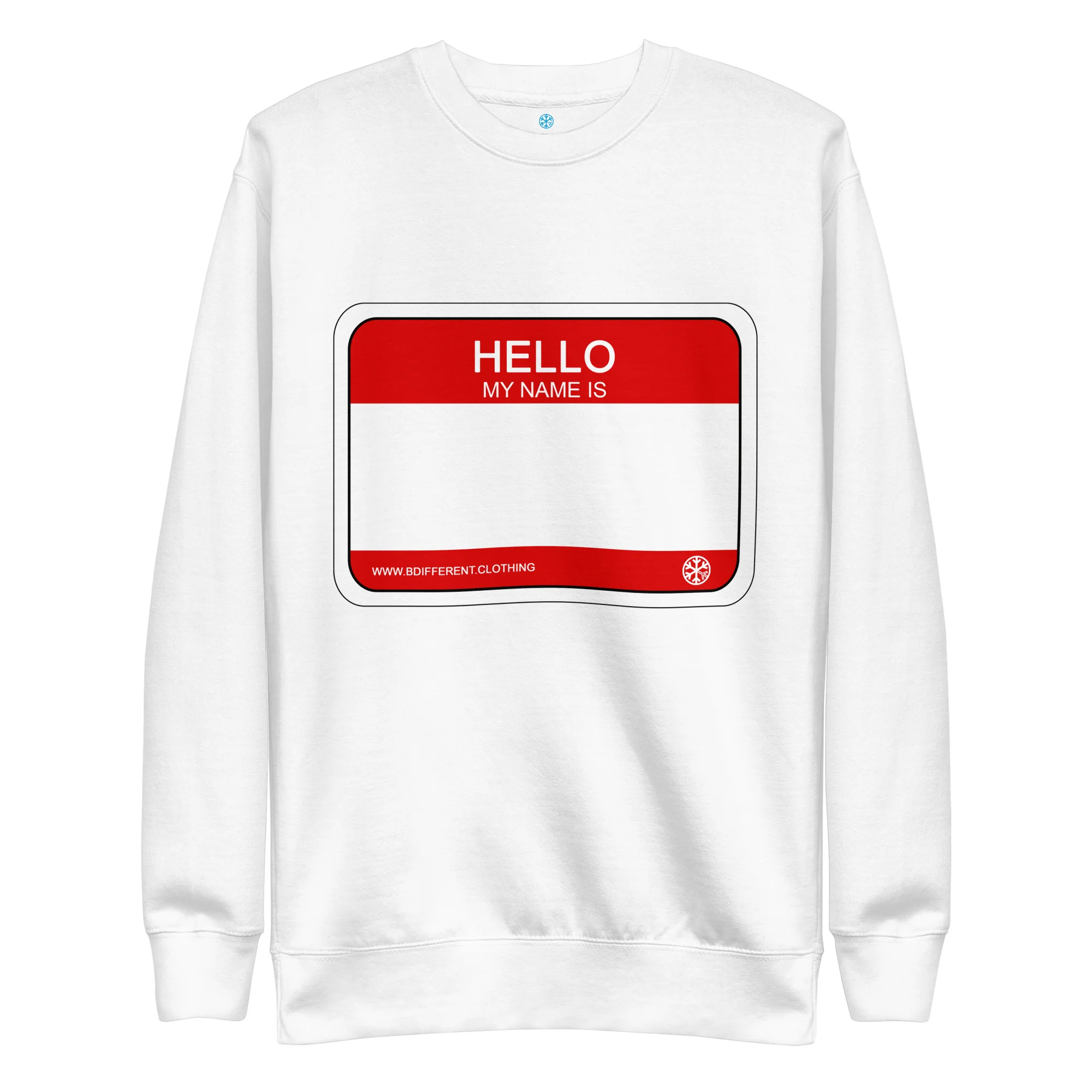 Hello My Name Is Sticker Graffiti Sweatshirt - Image 19