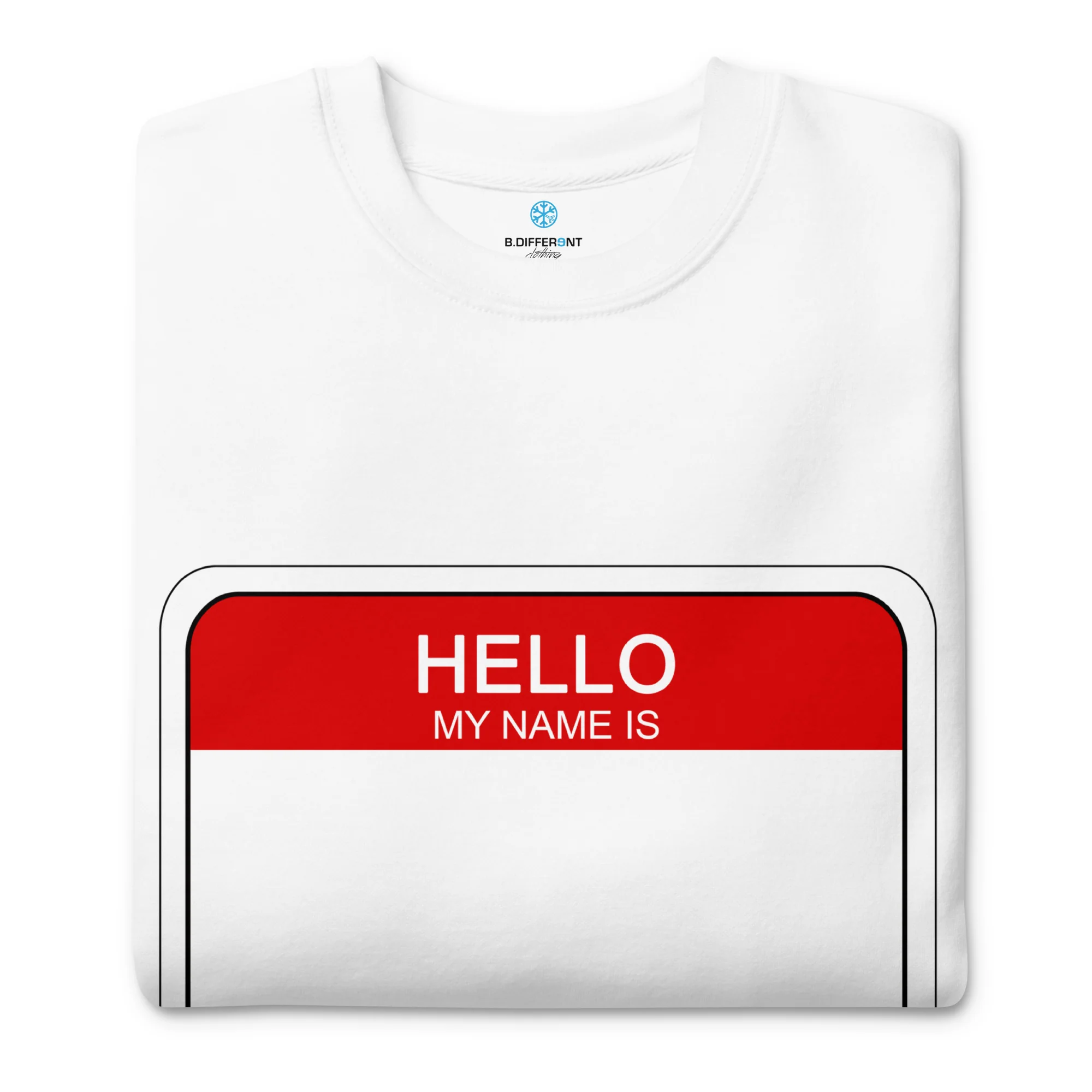 Hello My Name Is Sticker Graffiti Sweatshirt - Image 21
