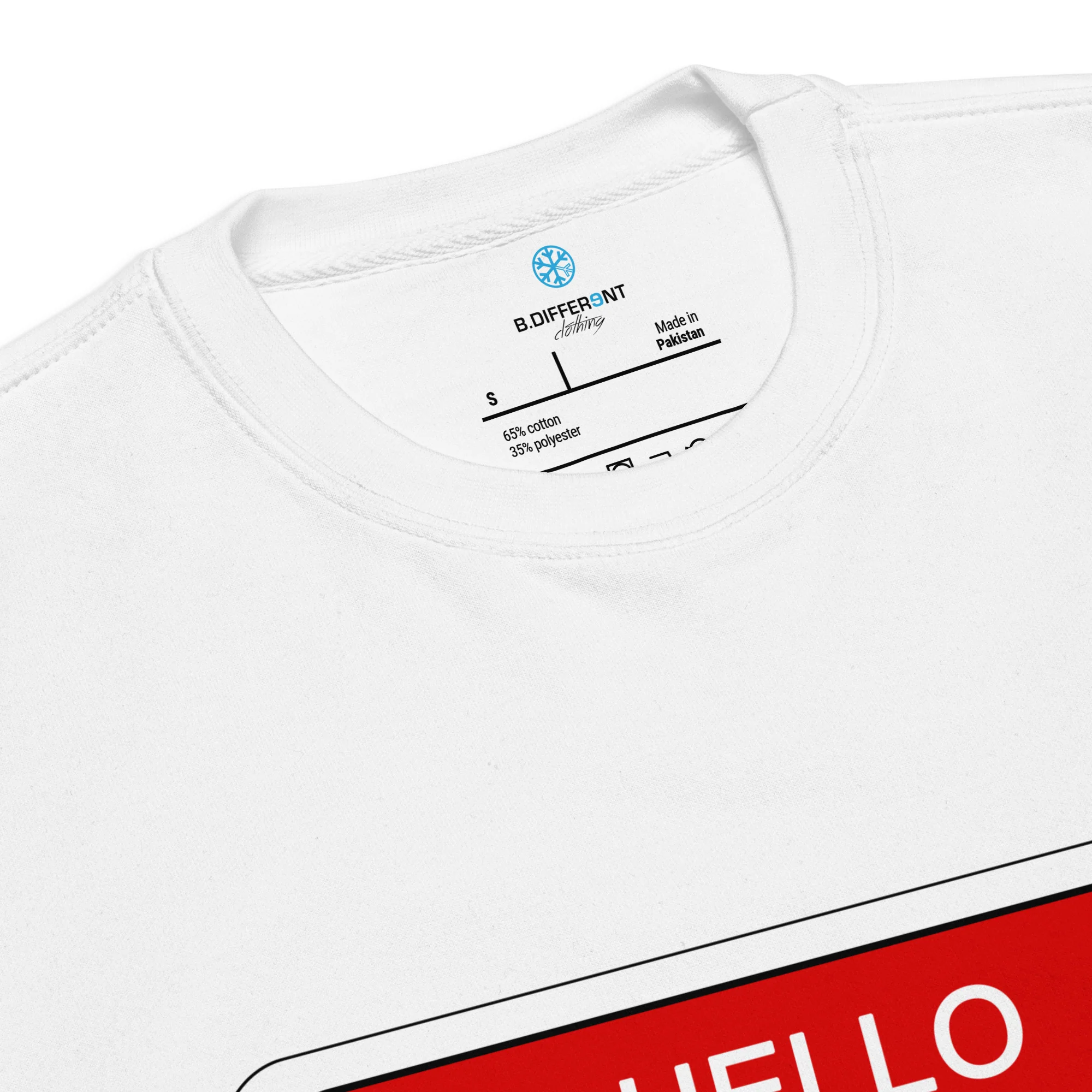 Hello My Name Is Sticker Graffiti Sweatshirt - Image 22