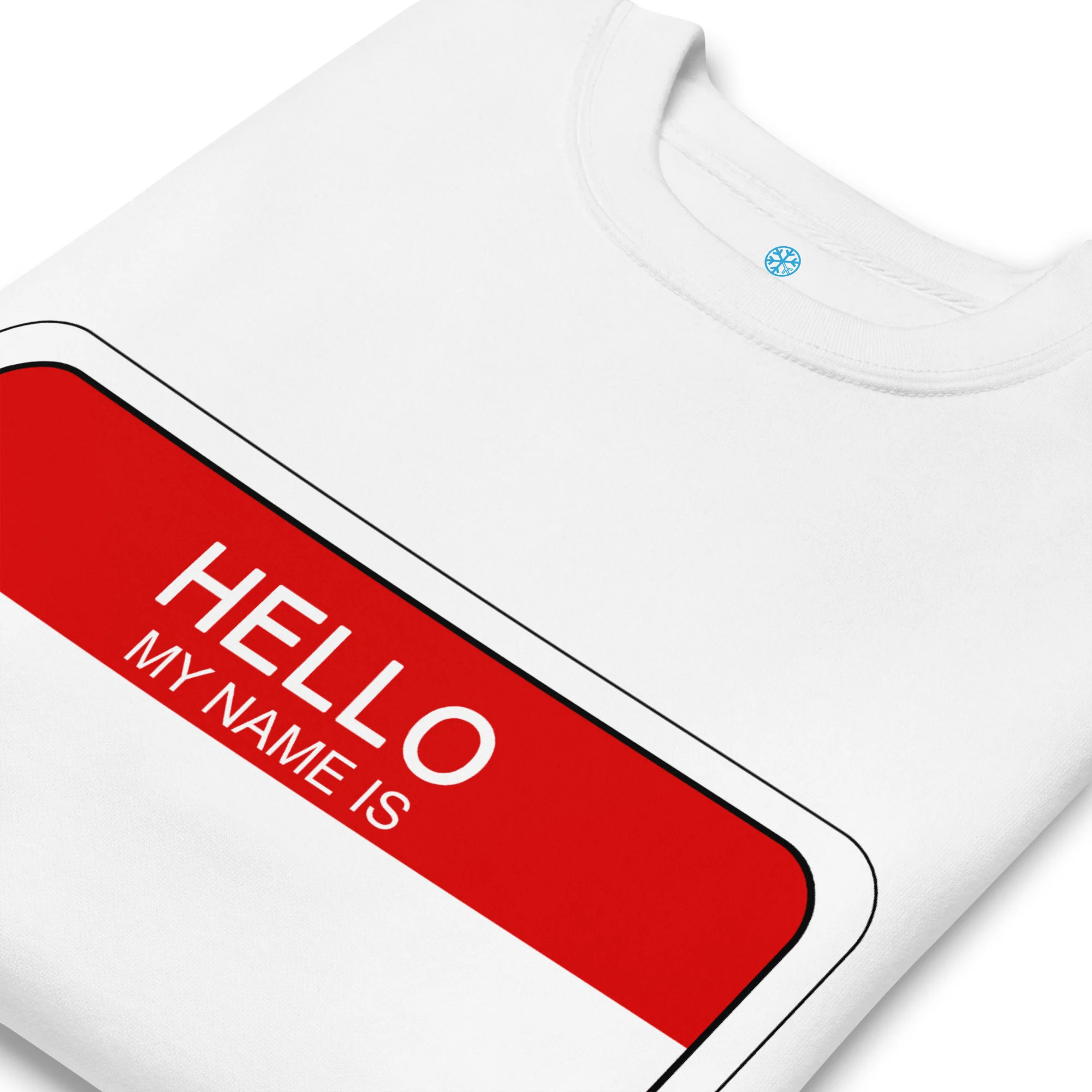 Hello My Name Is Sticker Graffiti Sweatshirt - Image 24