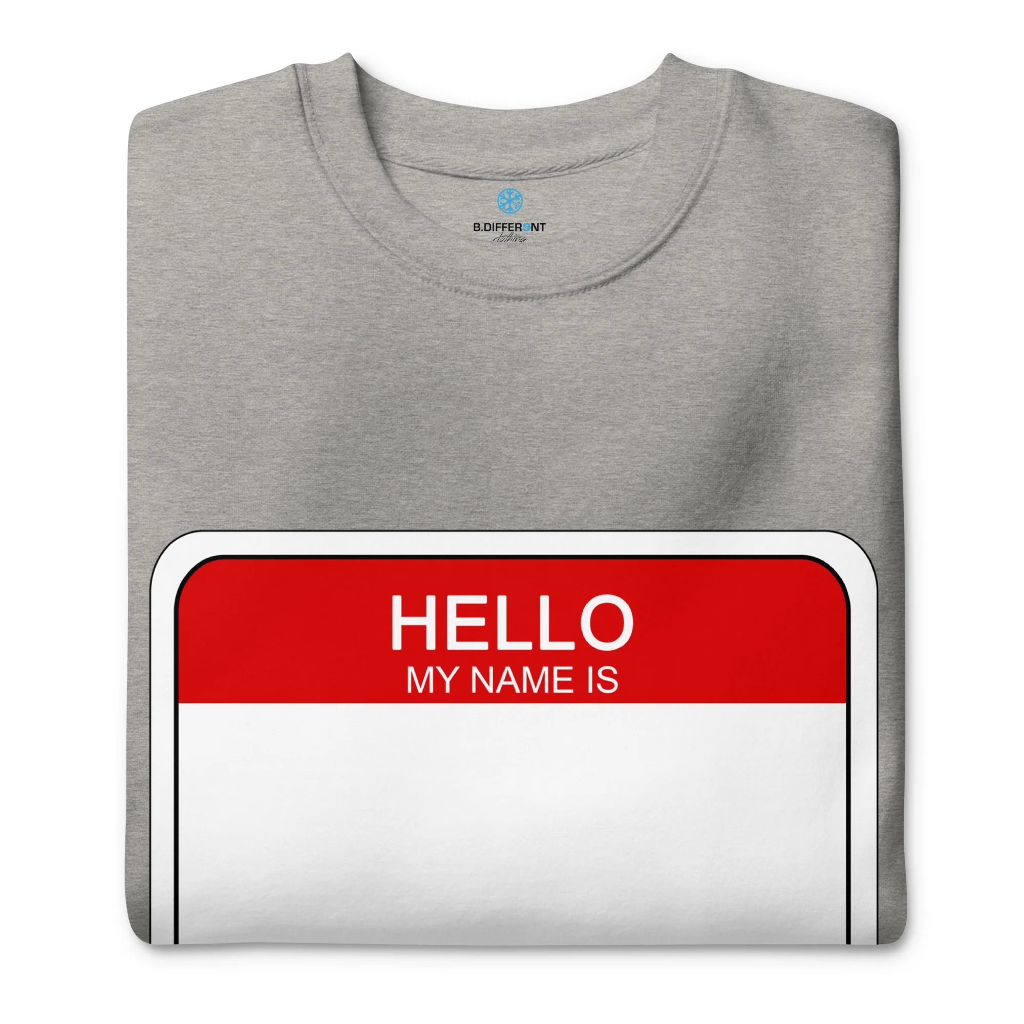 Hello My Name Is Sticker Graffiti Sweatshirt - Image 27