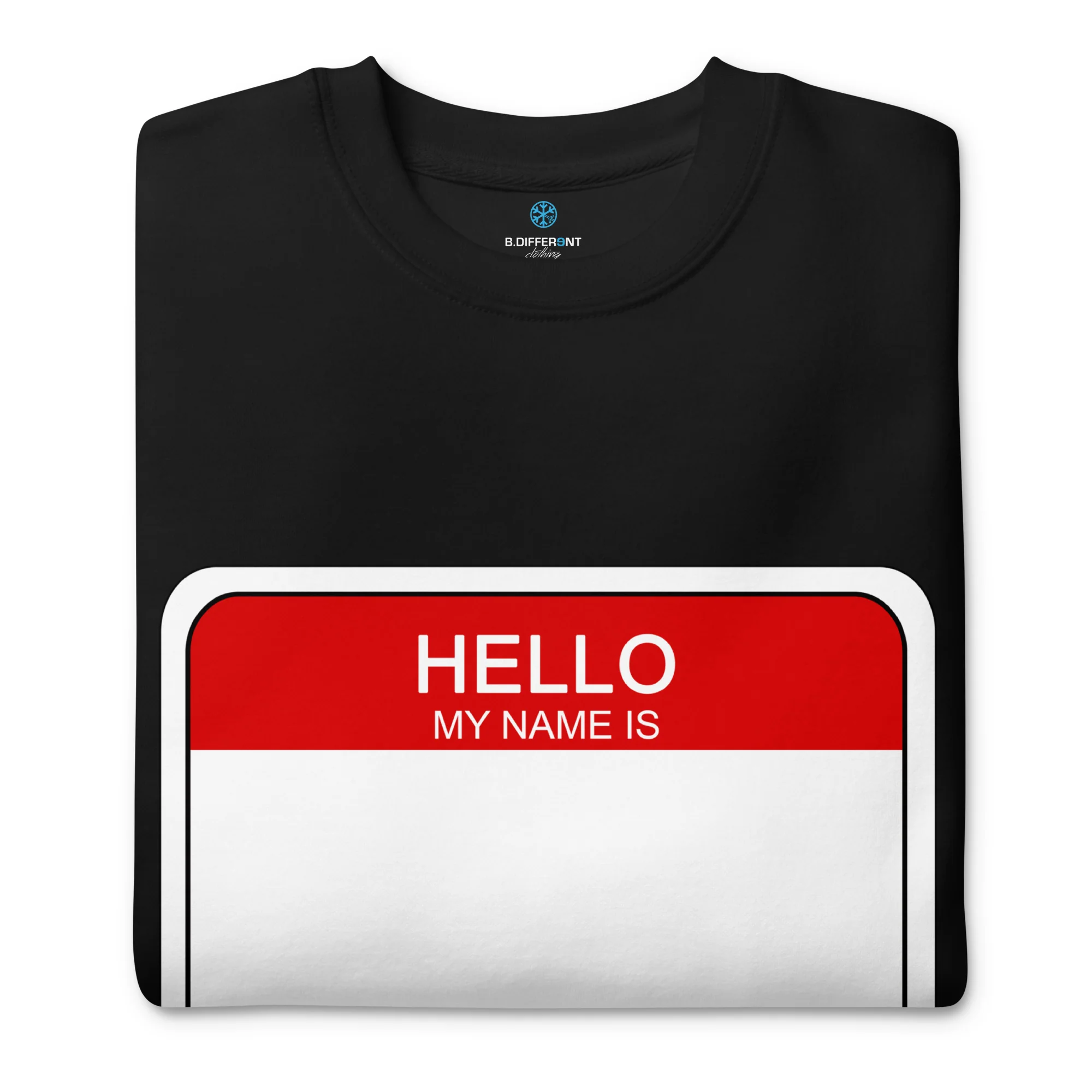 Hello My Name Is Sticker Graffiti Sweatshirt - Image 3