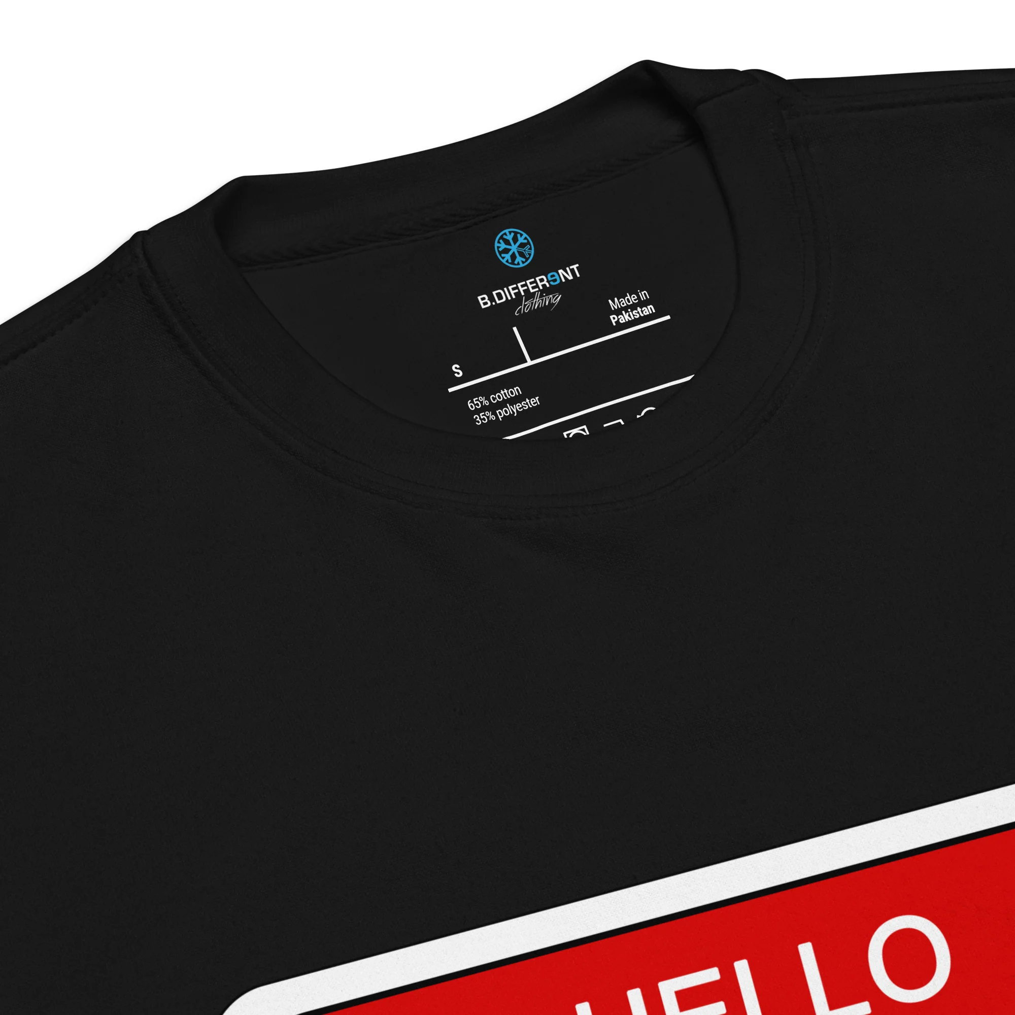 Hello My Name Is Sticker Graffiti Sweatshirt - Image 4
