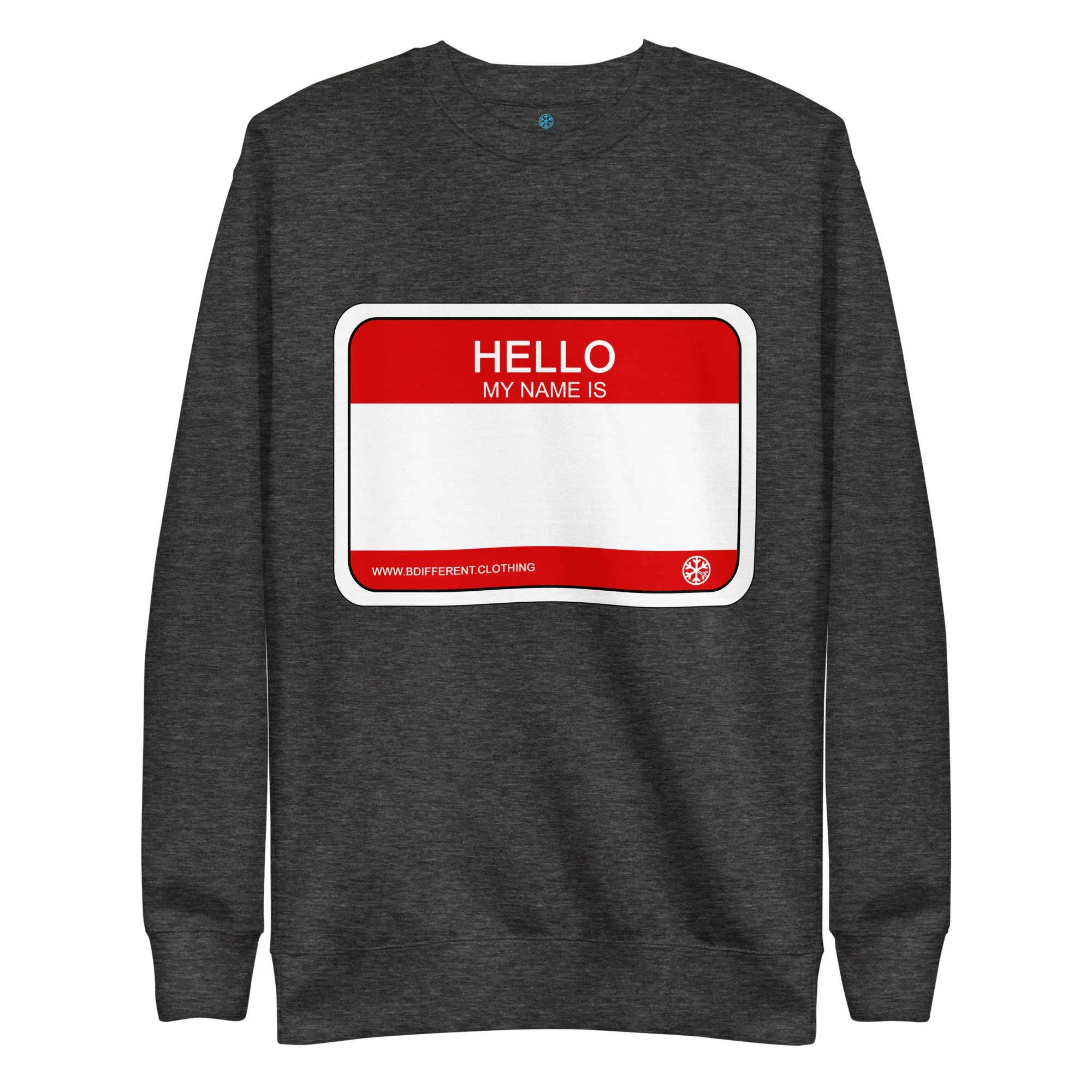 Hello My Name Is Sticker Graffiti Sweatshirt - Image 7
