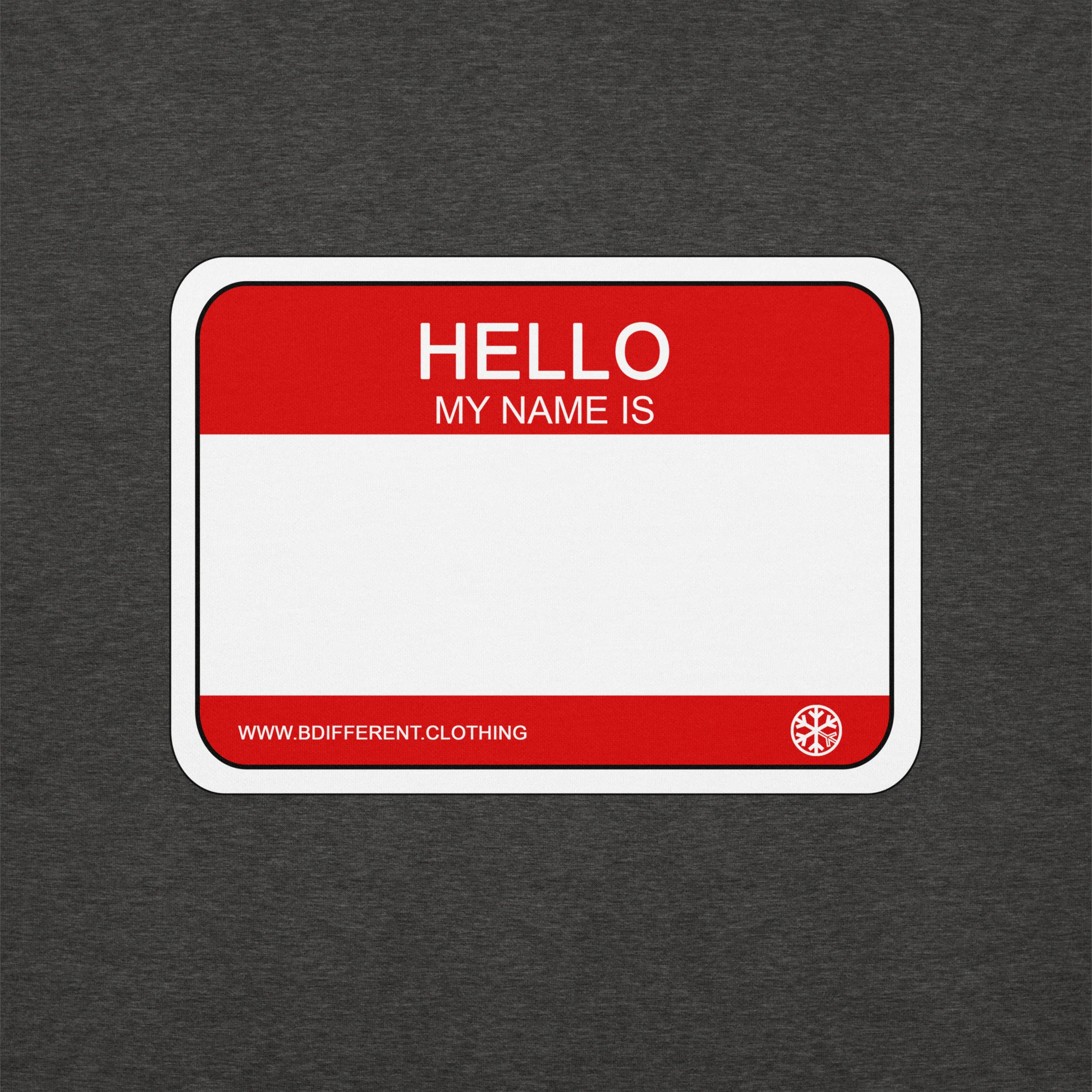 Hello My Name Is Sticker Graffiti Sweatshirt - Image 8