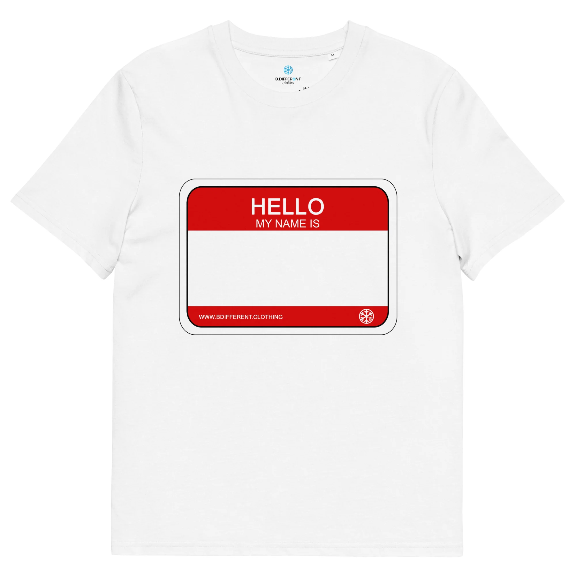 Hello My Name Is Sticker Graffiti Tee - Image 11
