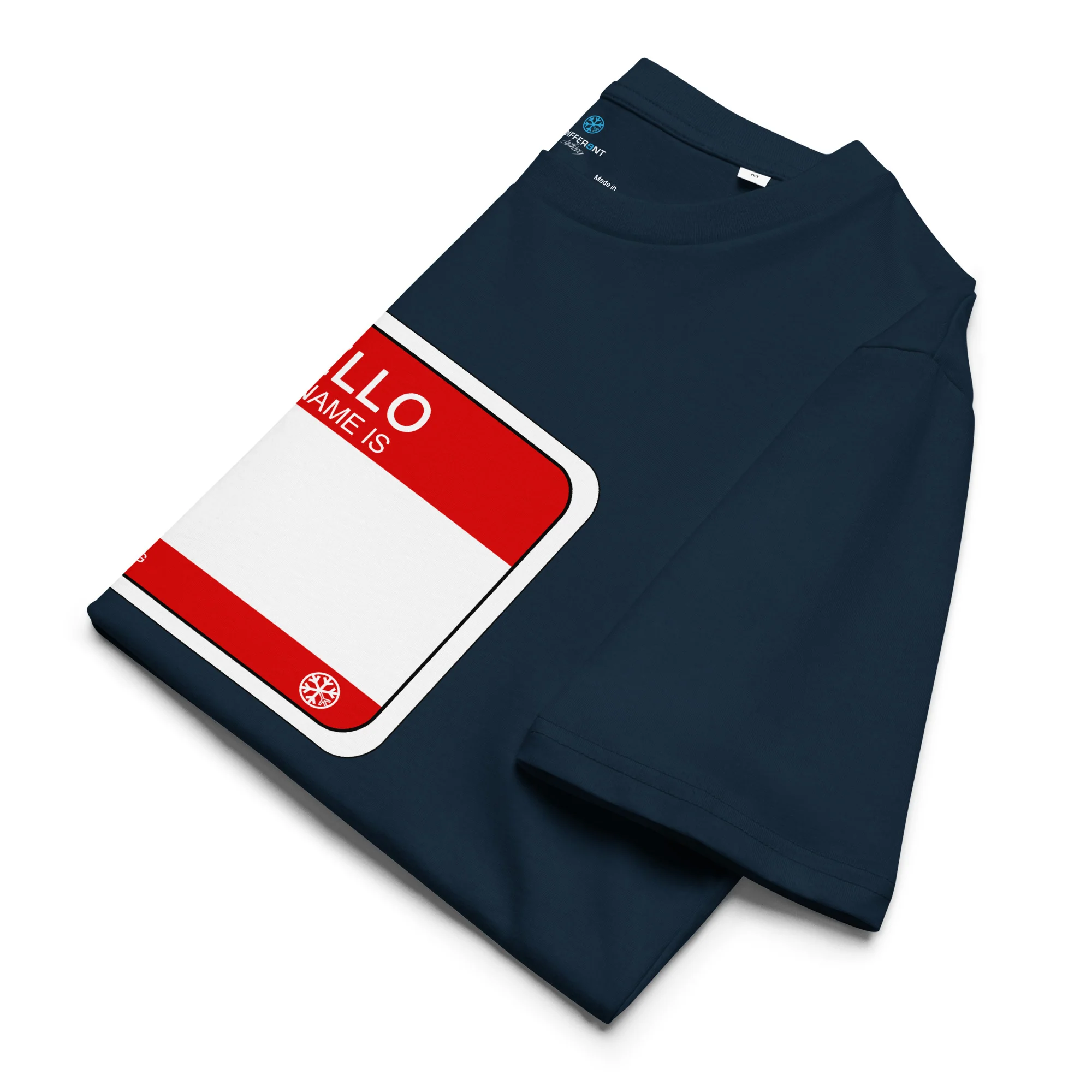 Hello My Name Is Sticker Graffiti Tee - Image 18