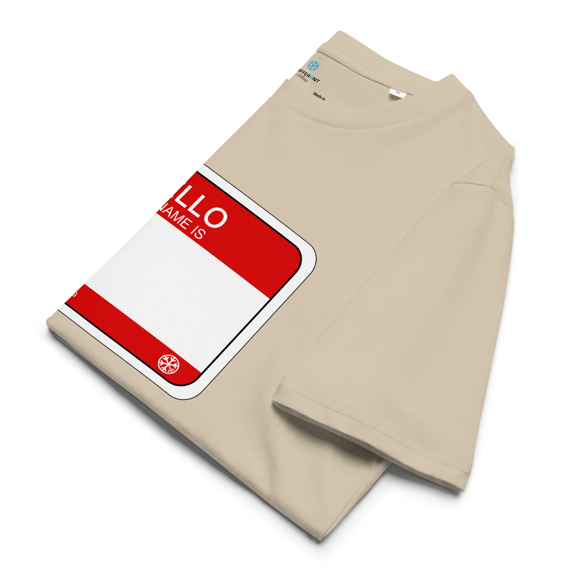 Hello My Name Is Sticker Graffiti Tee - Image 27